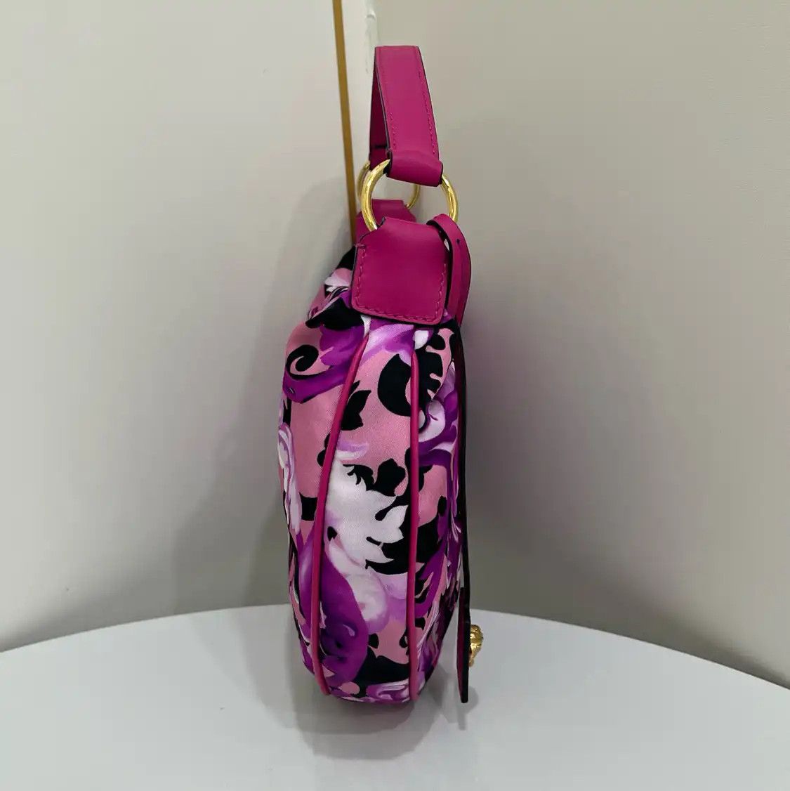 Versace VERSACE red coated canvas handbag Size ONE SIZE - 3 Thumbnail
