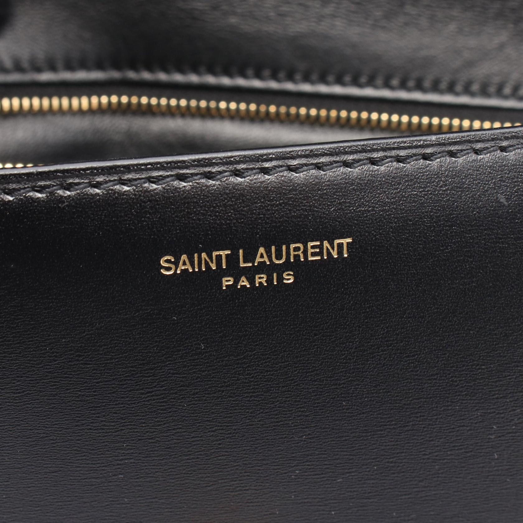 Yves Saint Laurent Yves Saint Laurent Saint Laurent Paris Carre Satchel Leather Shoulder Bag Leather Shoulder Bag 633214 DUTY FREE for USA Size ONE SIZE - 4 Thumbnail