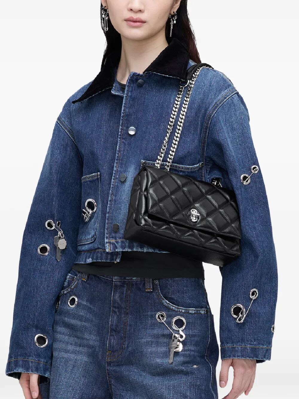 Marc Jacobs THE SLIM DUAL CHAIN SHOULDER Size ONE SIZE - 3 Thumbnail