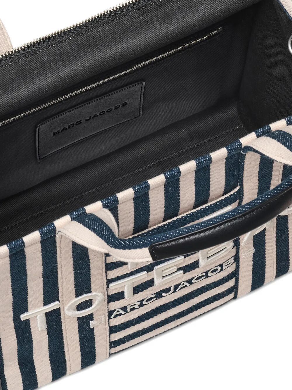 Marc Jacobs THE STRIPE CANVAS MEDIUM TOTE BAG Size ONE SIZE - 5 Thumbnail