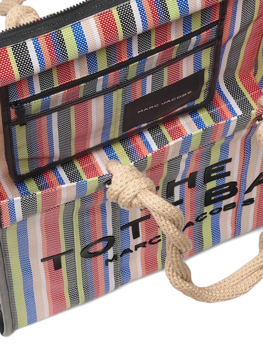 Marc Jacobs THE STRIPE MESH LARGE TOTE BAG Size ONE SIZE - 5 Thumbnail