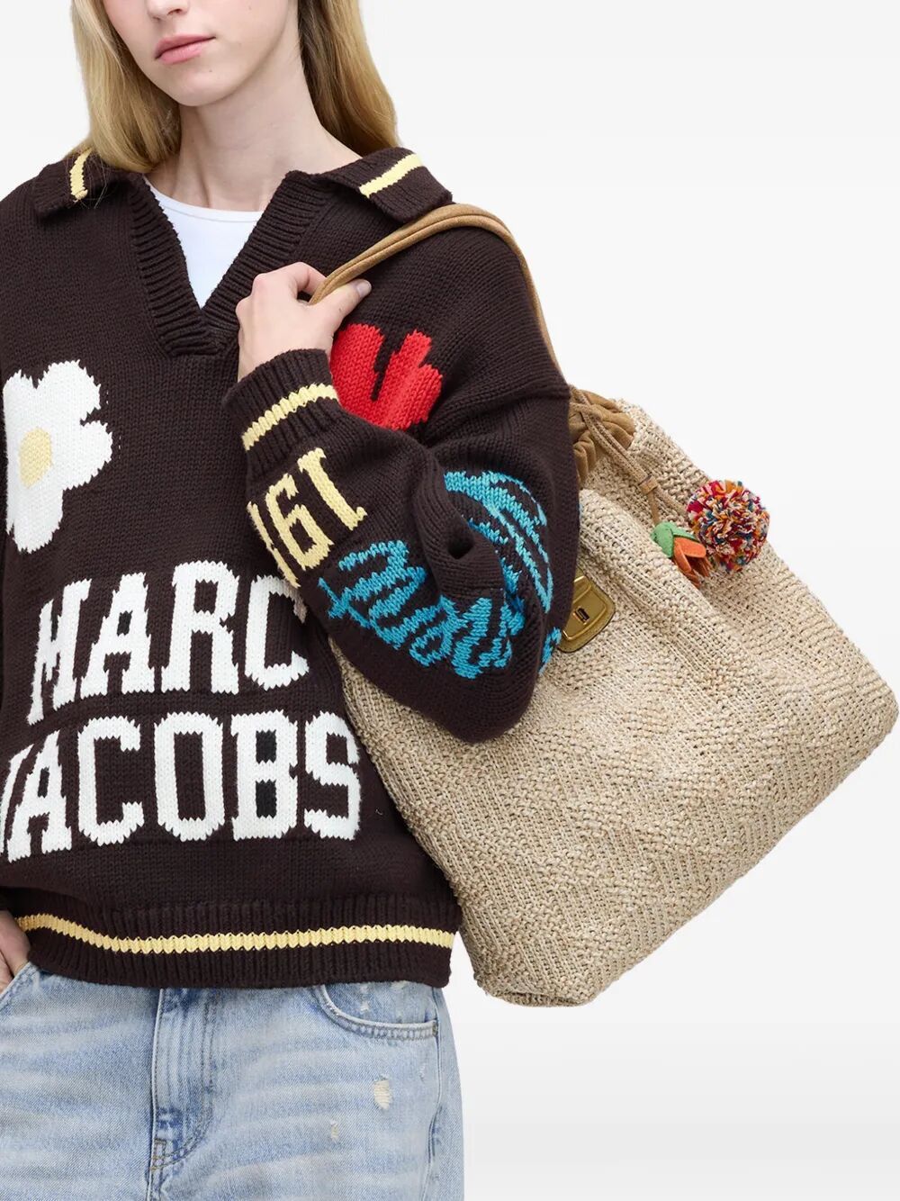 Marc Jacobs THE SUMMER WOVEN CRISTINA TOTE Size ONE SIZE - 2 Thumbnail