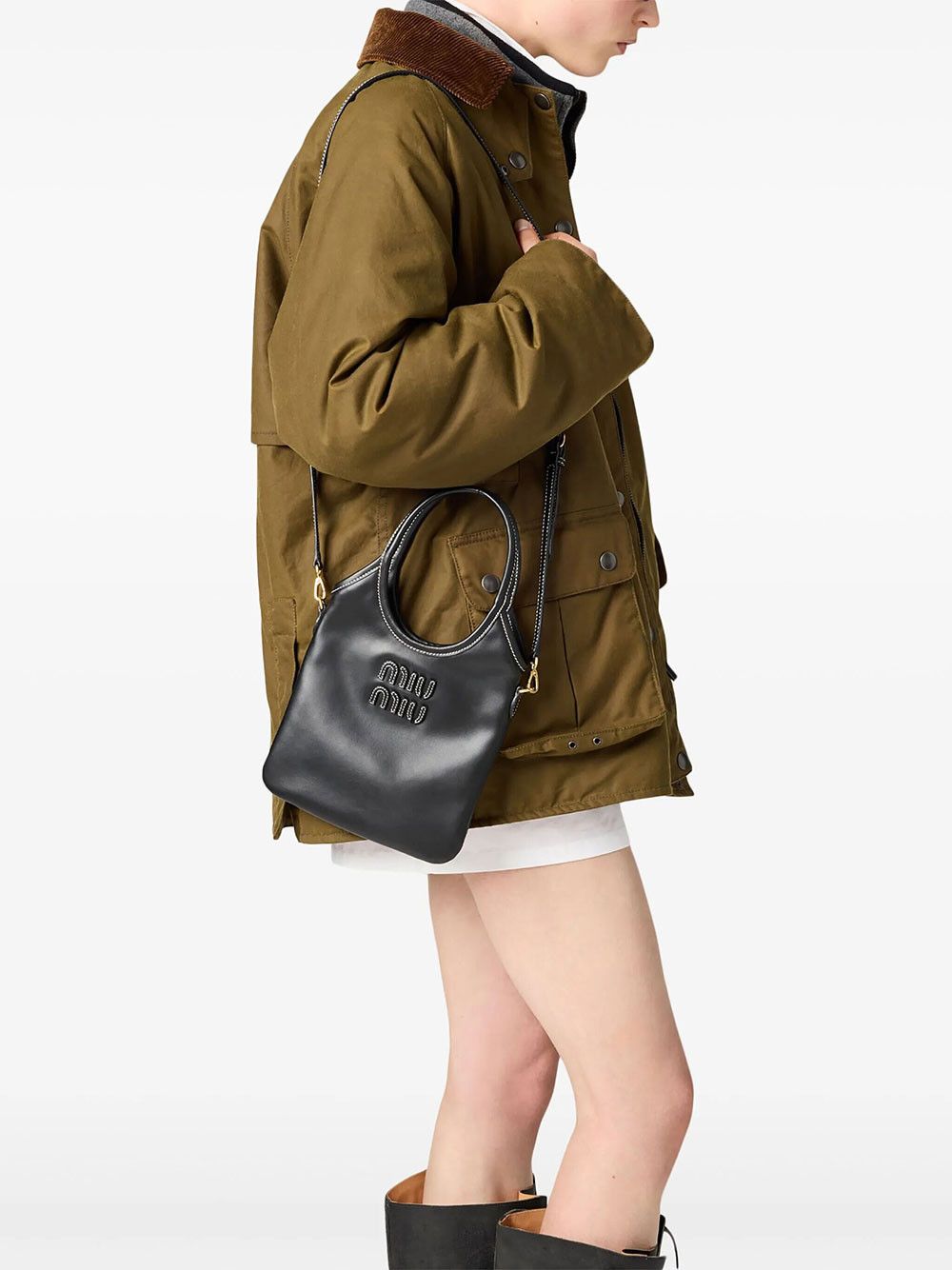 Miu Miu IVY MINI LEATHER HANDBAG Size ONE SIZE - 3 Thumbnail