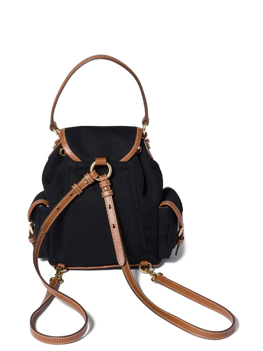 Miu Miu CANVAS AND LEATHER MEDIUM BACKPACK Size ONE SIZE - 4 Thumbnail