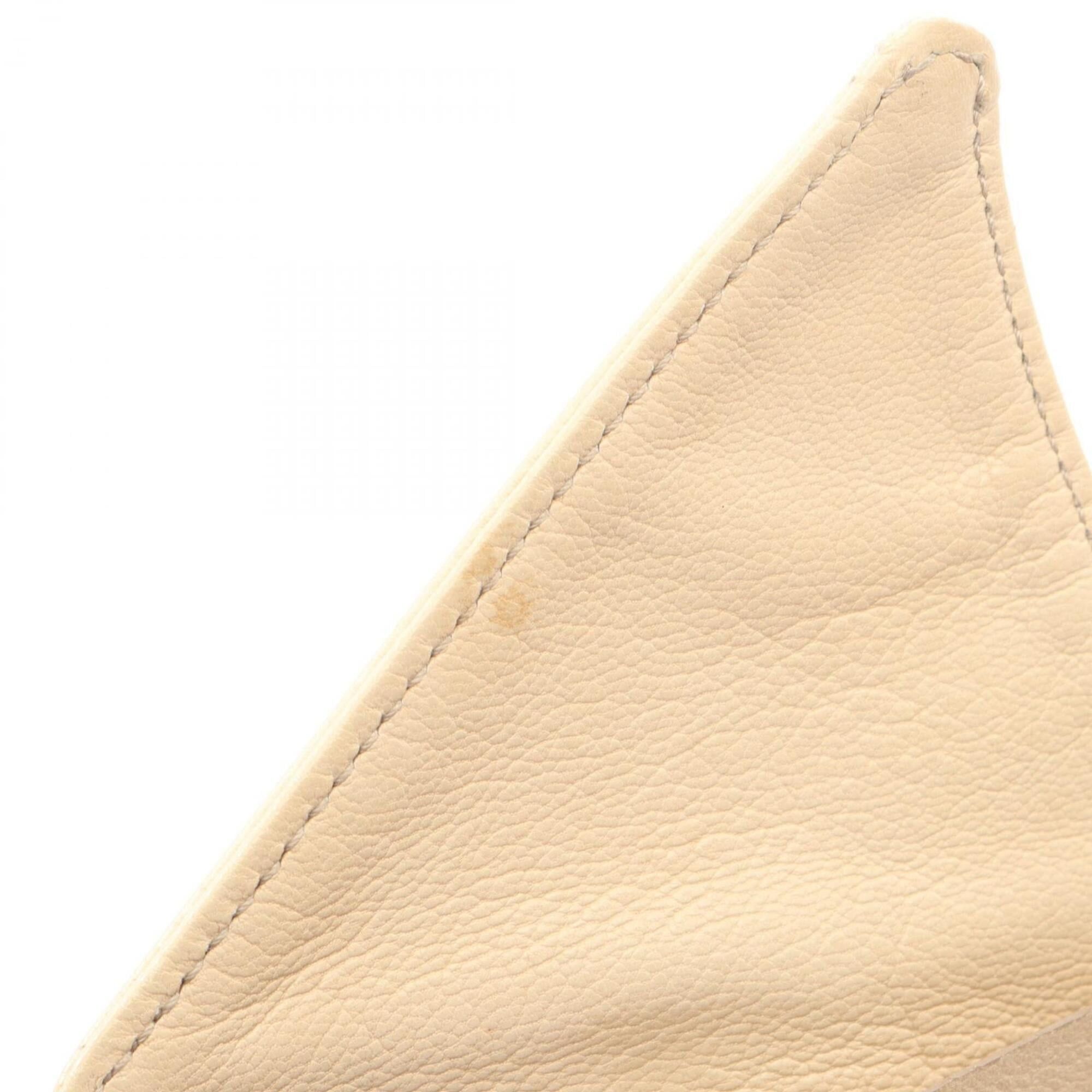 Yves Saint Laurent Yves Saint Laurent Rive Gauche Sac Bow Ribbon Shoulder Bag Handbag Leather Women's Beige Size ONE SIZE - 6 Thumbnail