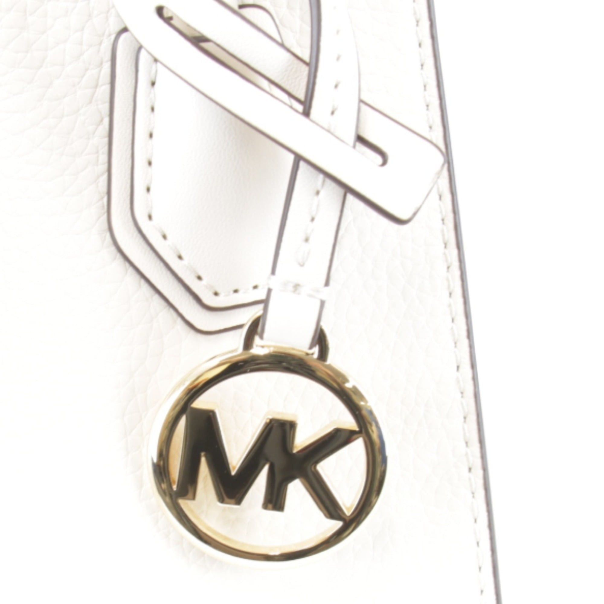 Michael Kors Michael Kors Shopper Tote Crossbody Bag Extra Small Shoulder Leather White Women's Size ONE SIZE - 5 Thumbnail