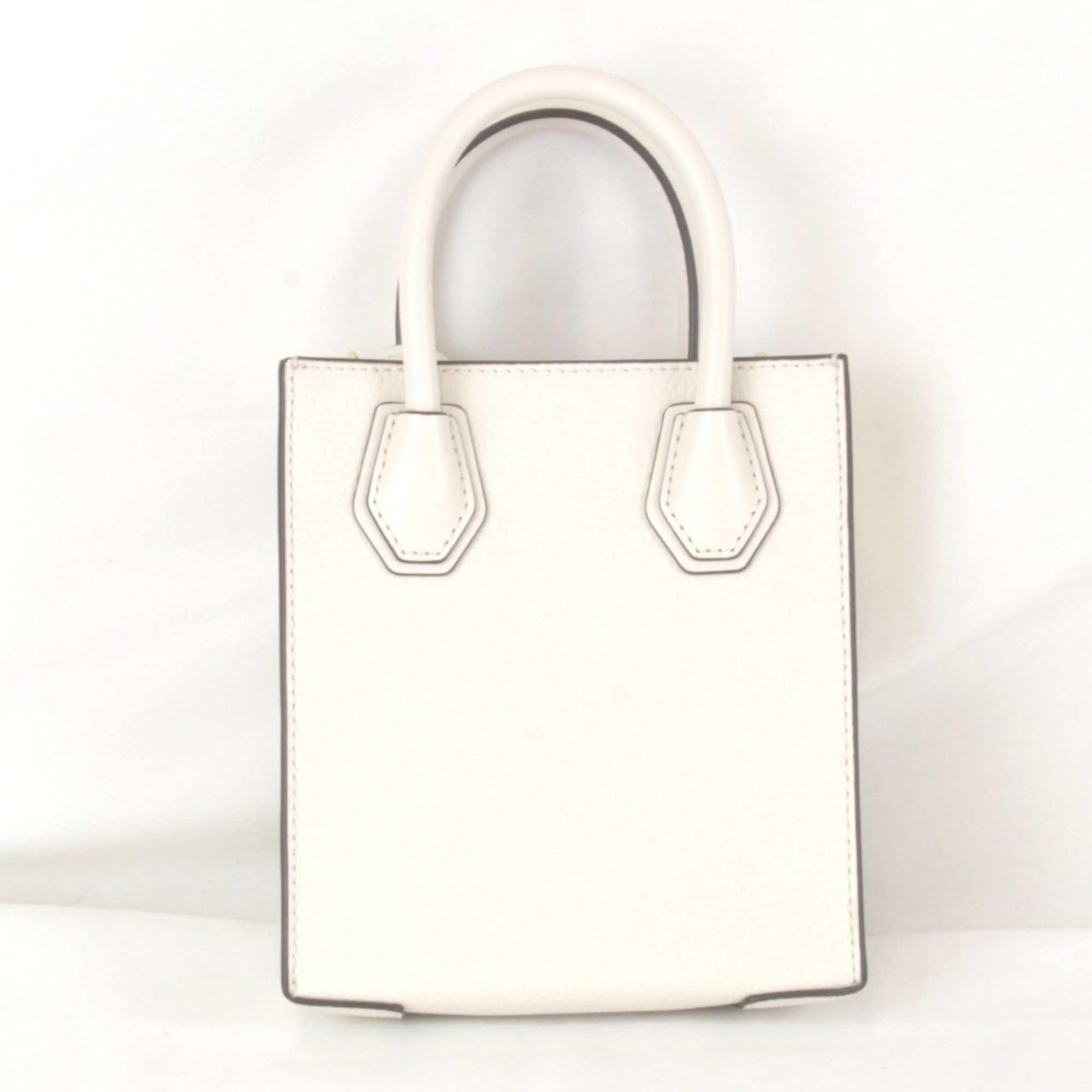 Michael Kors Michael Kors Shopper Tote Crossbody Bag Extra Small Shoulder Leather White Women's Size ONE SIZE - 2 Thumbnail