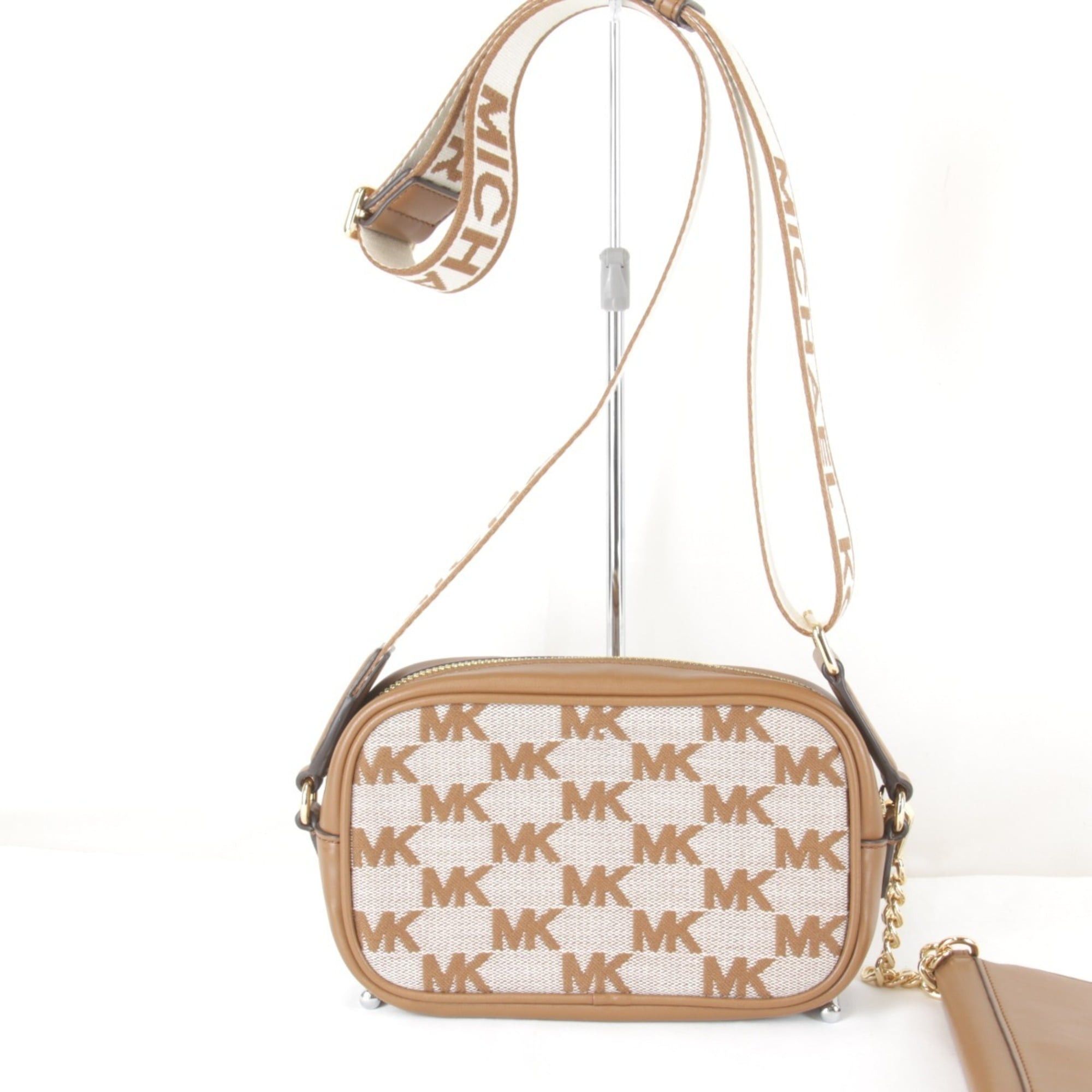 Michael Kors Michael Kors MAISIE 2-in-1 Camera Crossbody Bag Shoulder Bag, Canvas/Leather, Brown, Women's Size ONE SIZE - 3 Thumbnail