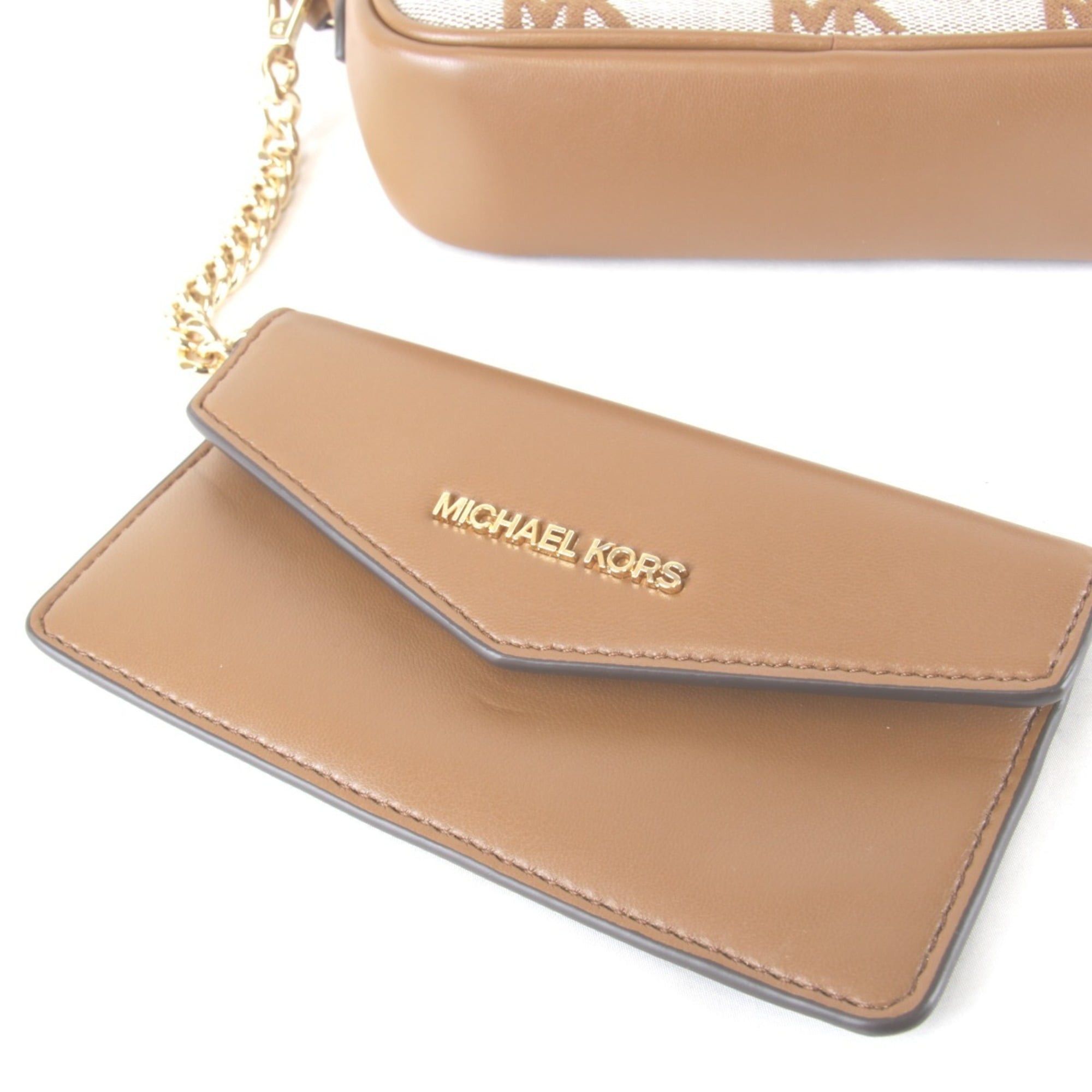 Michael Kors Michael Kors MAISIE 2-in-1 Camera Crossbody Bag Shoulder Bag, Canvas/Leather, Brown, Women's Size ONE SIZE - 12 Thumbnail