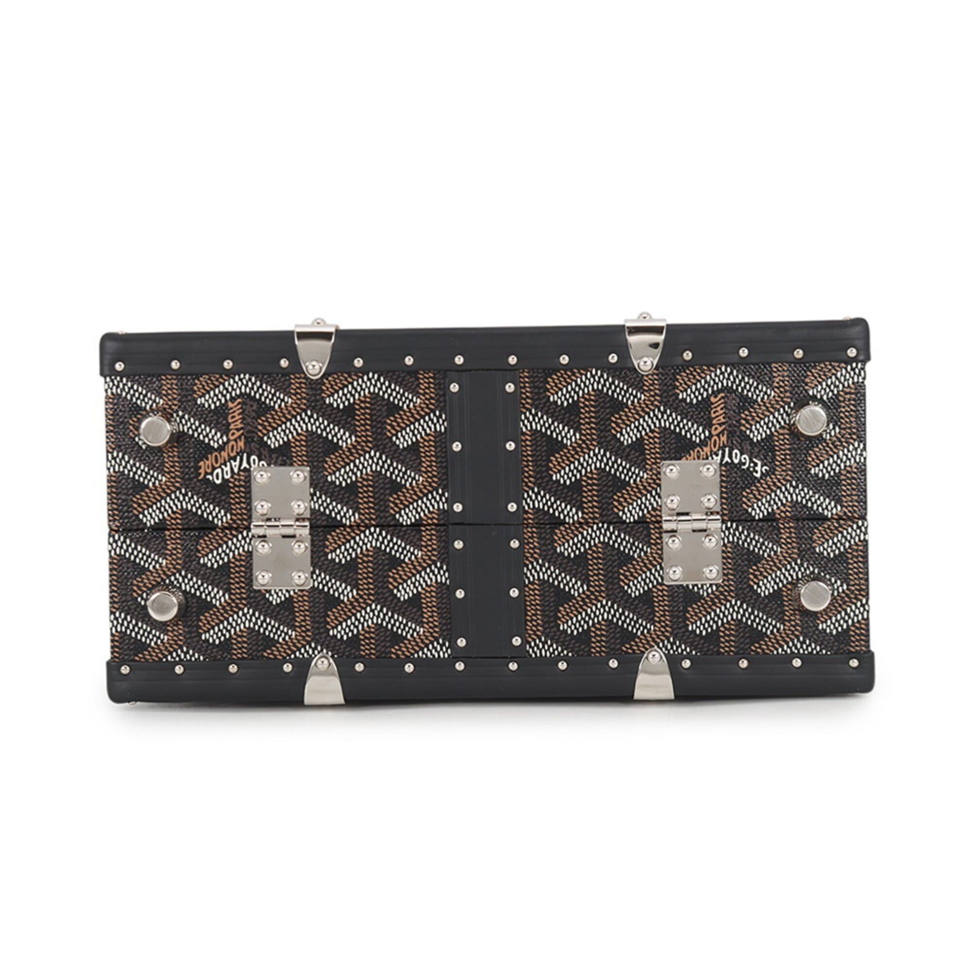 Goyard Goyard Saigon Mini Trunk Bag Wood SAIMA3MINTY01CL01P GOYARD Black 2-way Handbag Size ONE SIZE - 3 Thumbnail