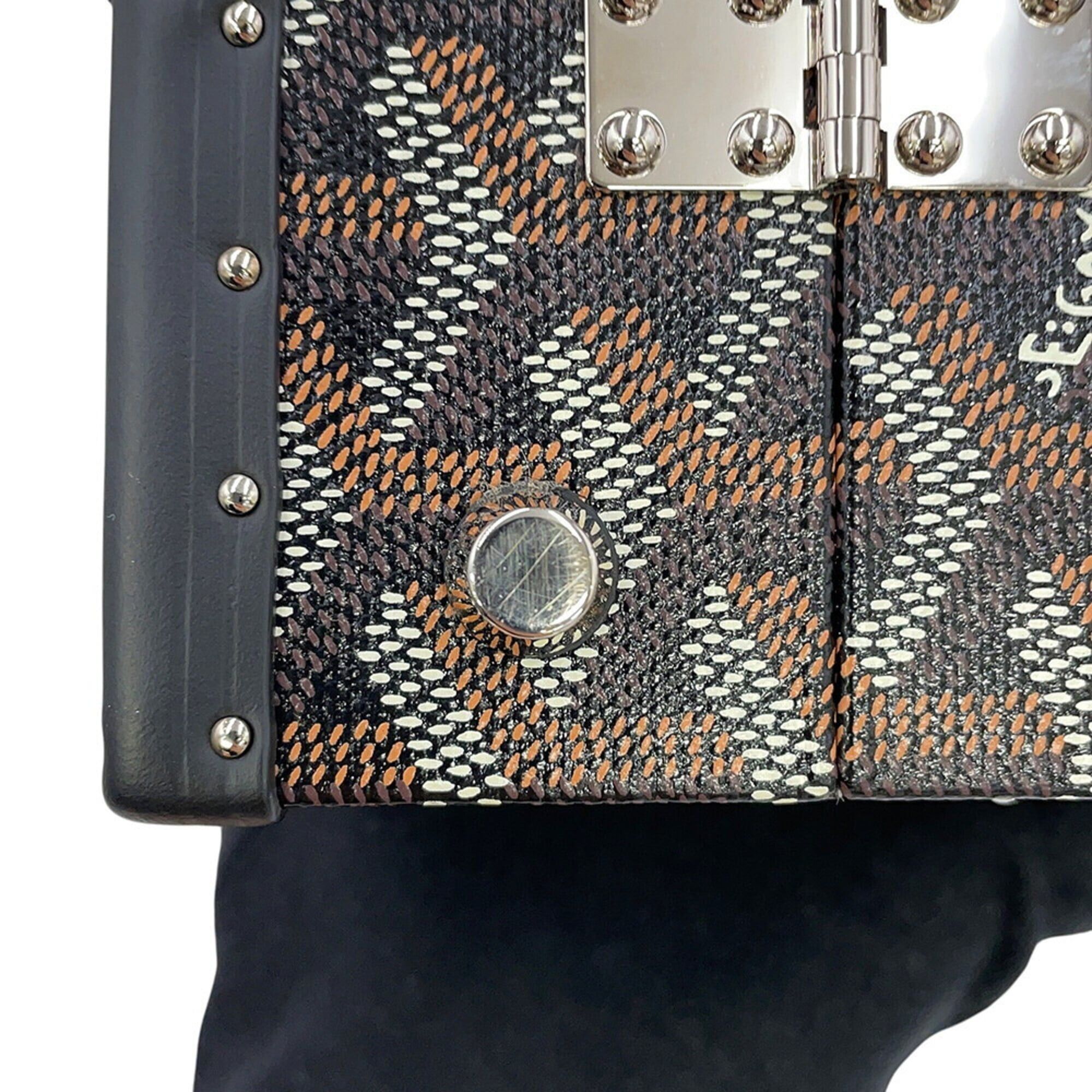 Goyard Goyard Saigon Mini Trunk Bag Wood SAIMA3MINTY01CL01P GOYARD Black 2-way Handbag Size ONE SIZE - 9 Thumbnail