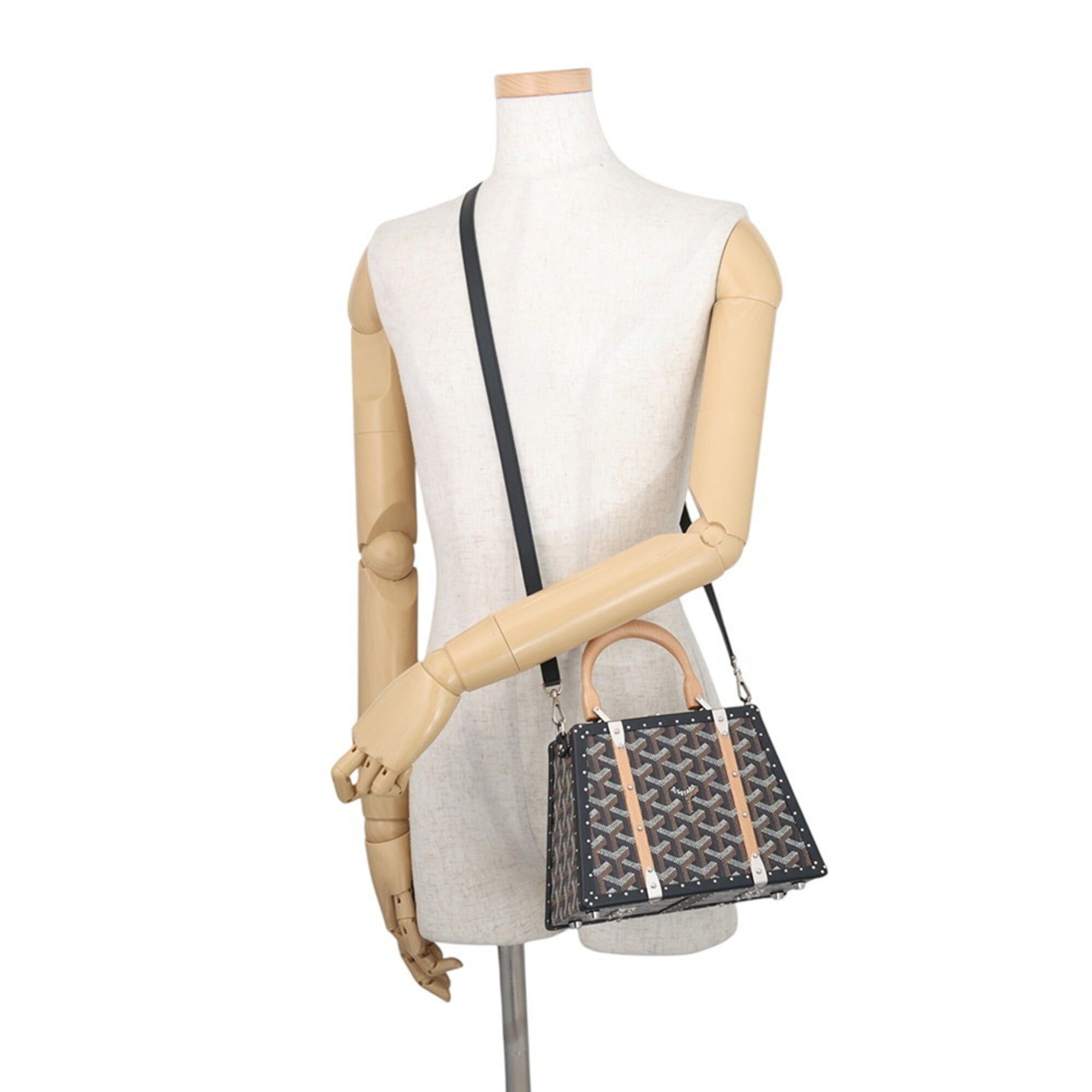 Goyard Goyard Saigon Mini Trunk Bag Wood SAIMA3MINTY01CL01P GOYARD Black 2-way Handbag Size ONE SIZE - 5 Thumbnail
