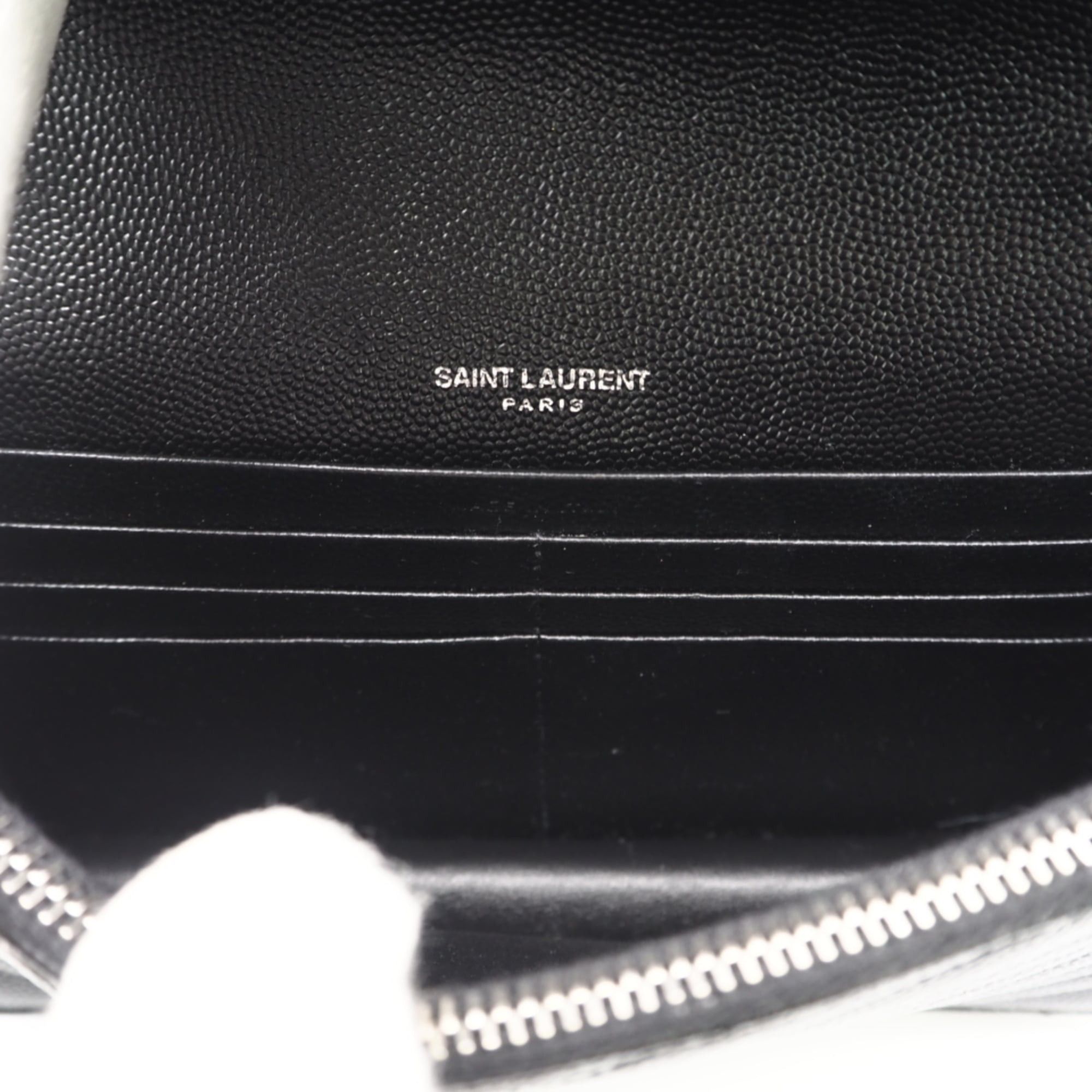 Yves Saint Laurent Yves Saint Laurent SAINT LAURENT PARIS Cassandra Envelope Chain Wallet 742920 (Grain de Poudre Leather) Shoulder Bag, Black, Women's Size ONE SIZE - 14 Thumbnail
