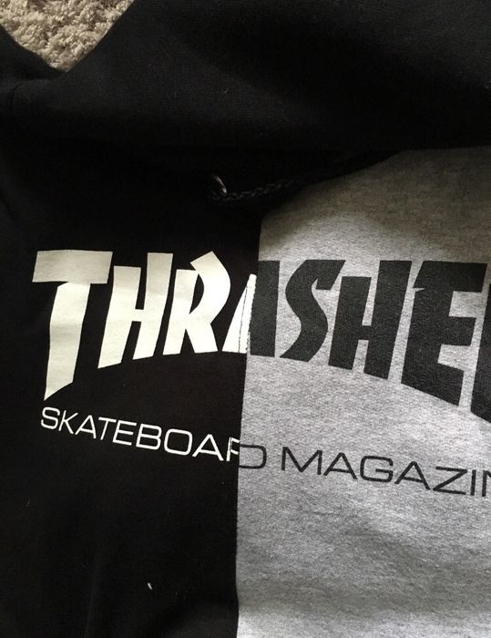 Thrasher split hoodie hot sale