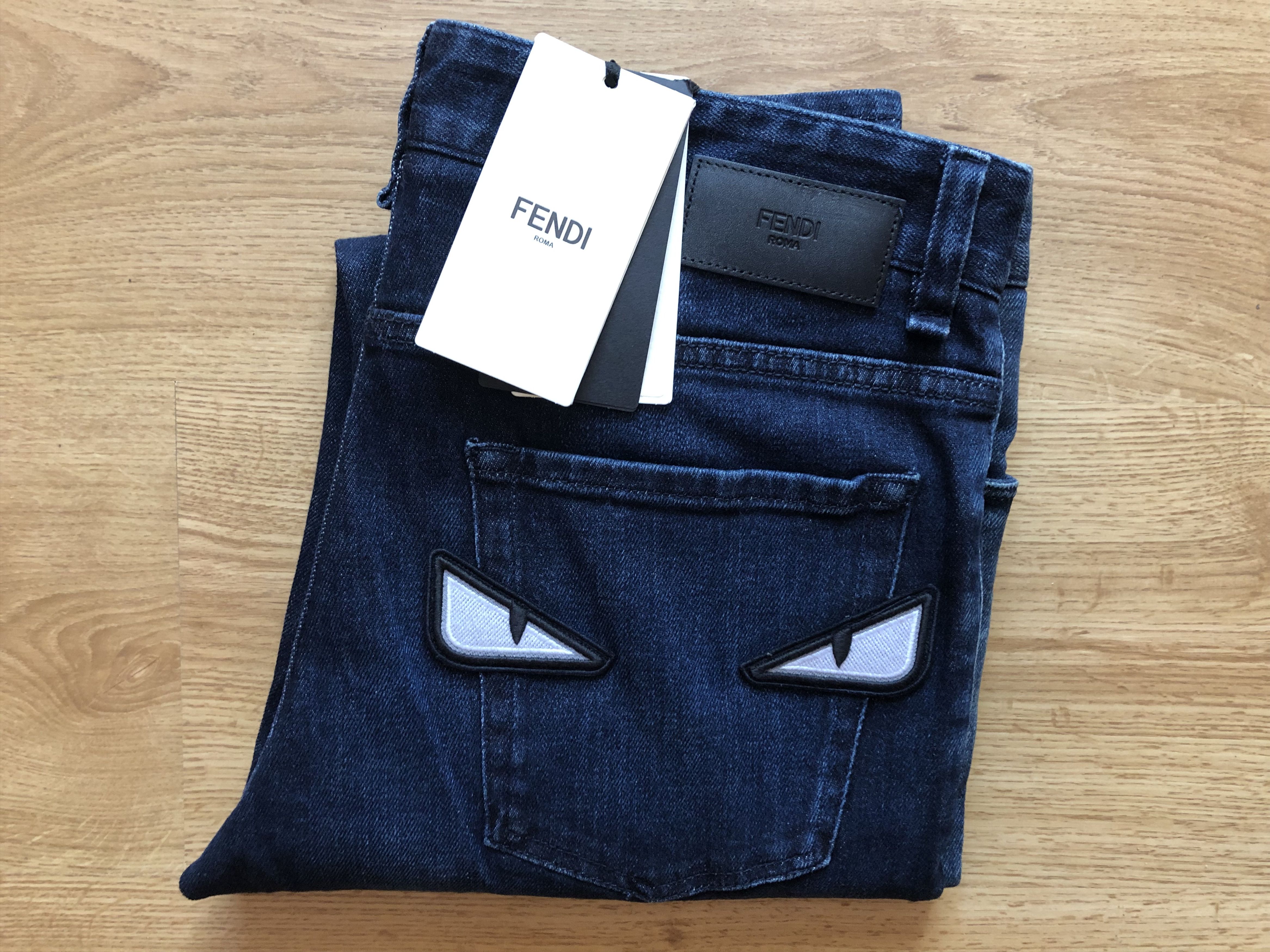 Fendi monster jeans best sale