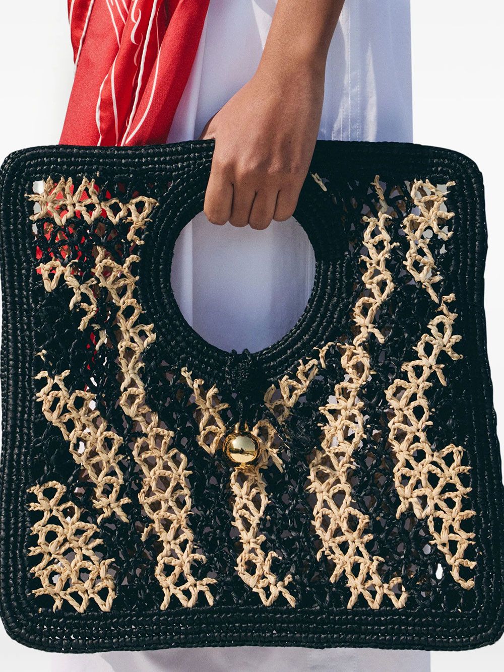 Jacquemus LE PETIT CARRÉ SPIAGGIA IN RAFFIA Size ONE SIZE - 2 Thumbnail