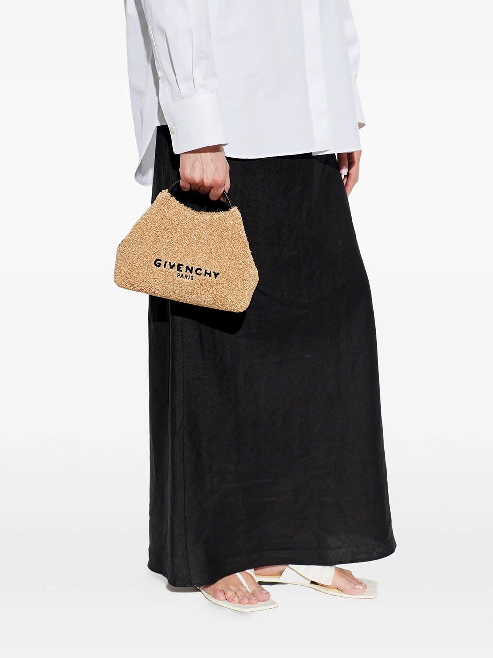 Givenchy NANO FACET TOTE BAG IN SPONGE RAFFIA Size ONE SIZE - 2 Thumbnail