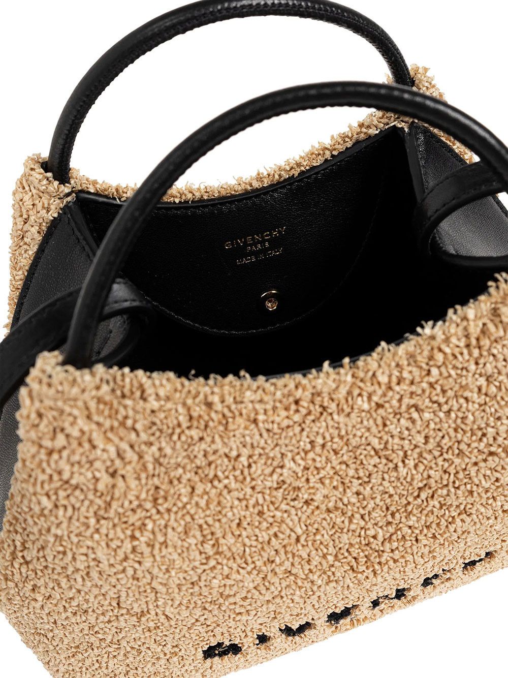 Givenchy NANO FACET TOTE BAG IN SPONGE RAFFIA Size ONE SIZE - 5 Thumbnail