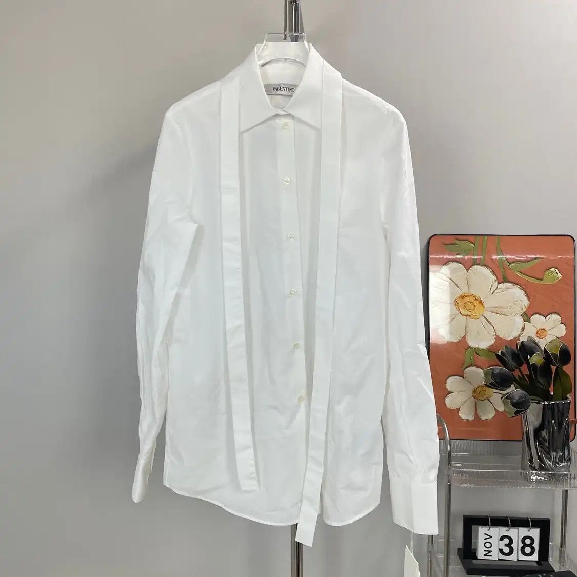 Valentino VALENTINO L size white Women's shirt Size L / US 10 / IT 46 - 5 Thumbnail
