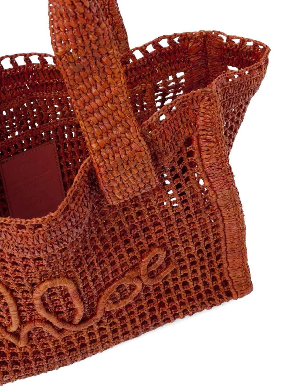 Chloe SUMMER BANANA EAST-WEST TOTE BAG IN RAFFIA Size ONE SIZE - 5 Thumbnail