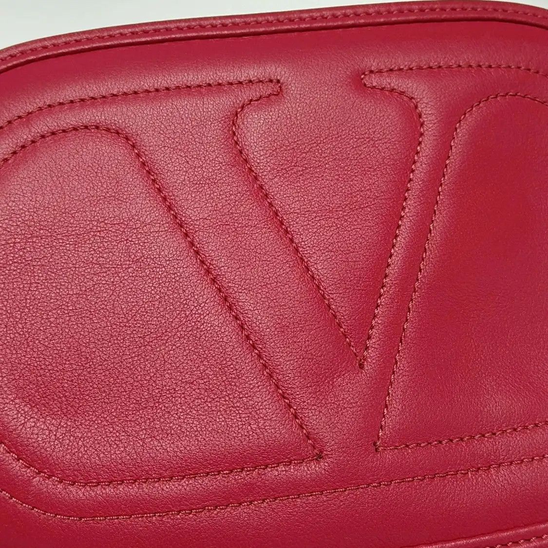 Valentino VALENTINO Vlogo Signatur rose redcowhide leather quilted crossbody bag shoulder Size ONE SIZE - 9 Thumbnail