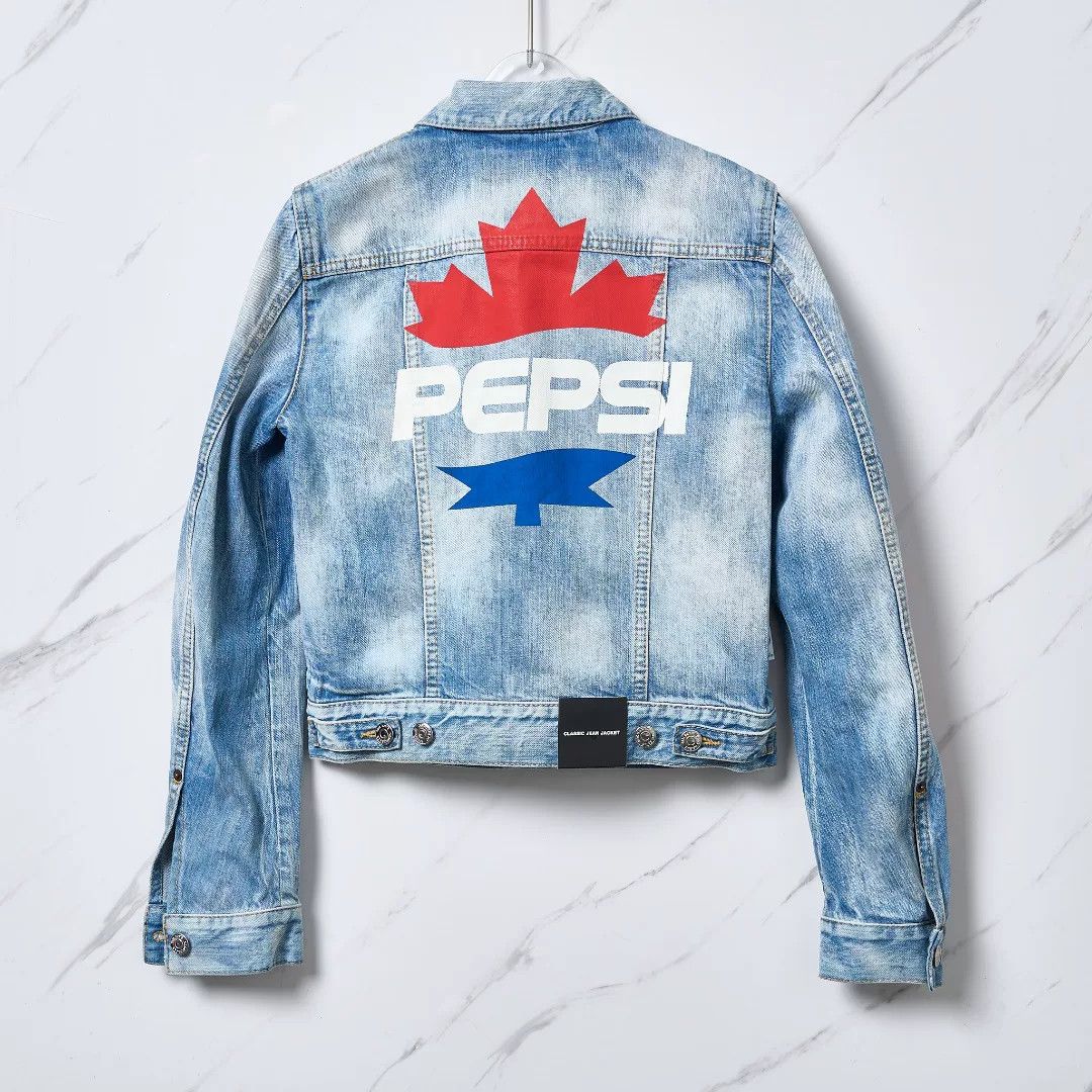 Dsquared2 Dsquared2 Pepsi Print Denim Jacket Size 40 Size S / US 4 / IT 40 - 5 Thumbnail