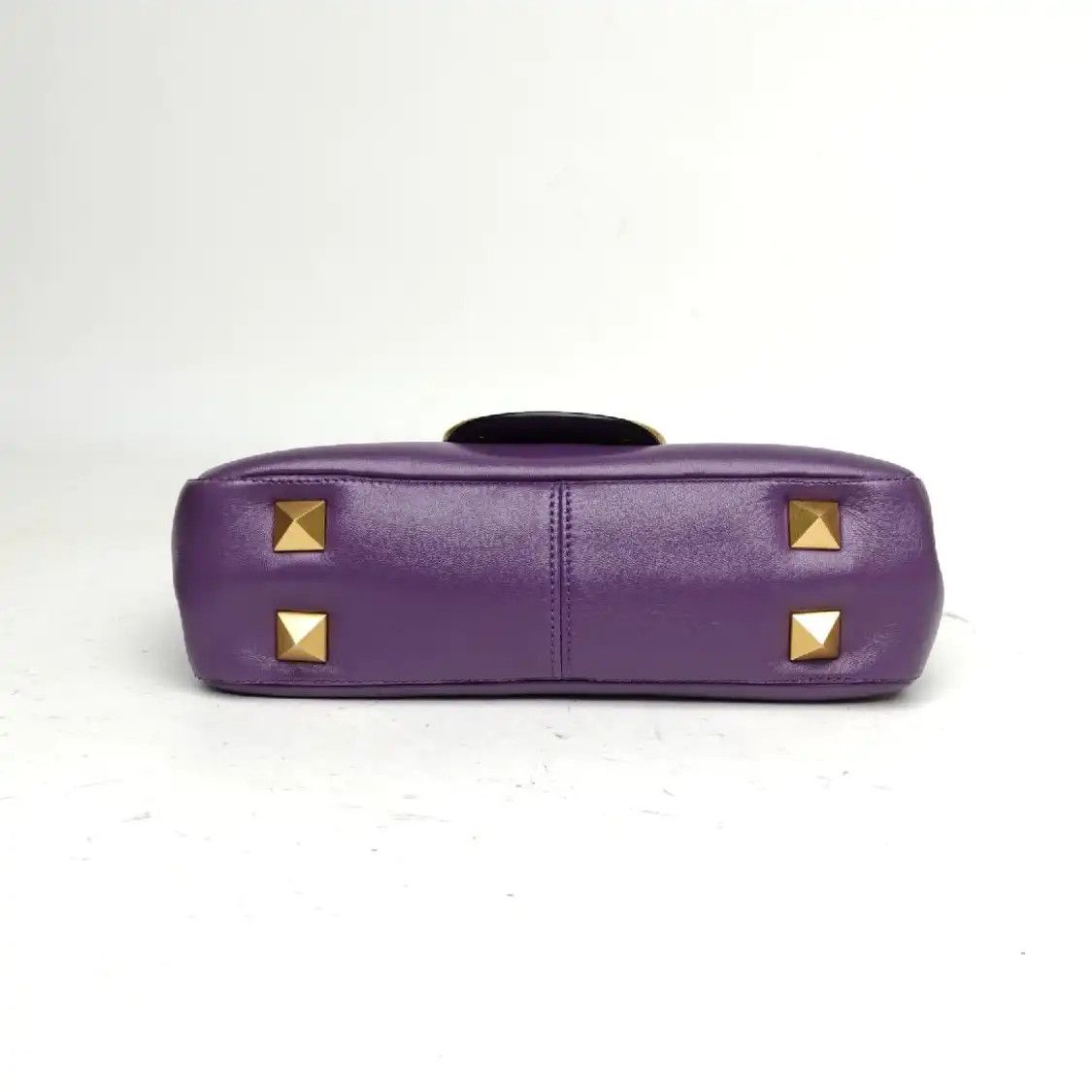 Valentino VALENTINO Vsling purple sheepskin shoulder bag gold hardware Size ONE SIZE - 8 Thumbnail
