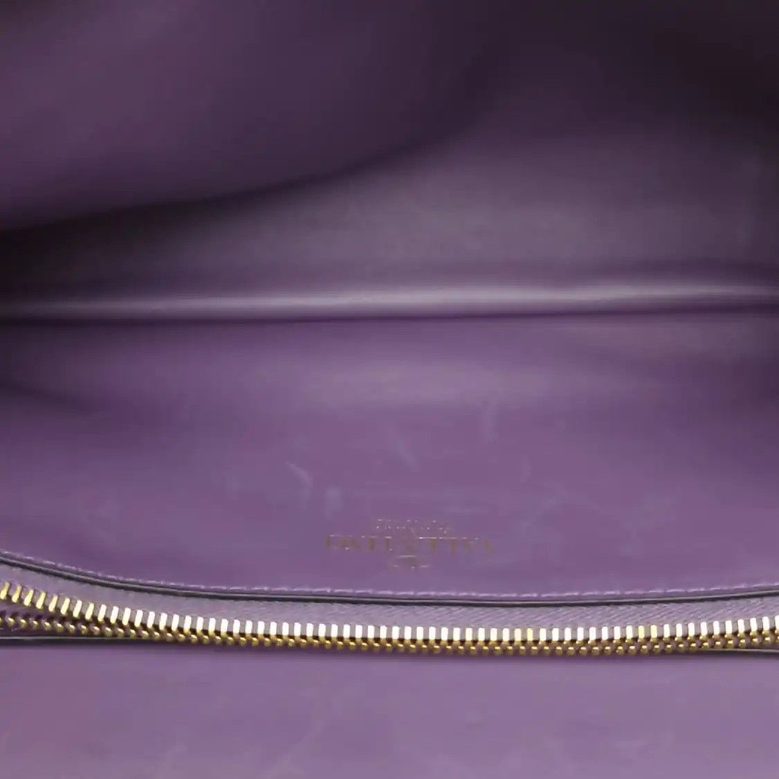 Valentino VALENTINO Vsling purple sheepskin shoulder bag gold hardware Size ONE SIZE - 9 Thumbnail