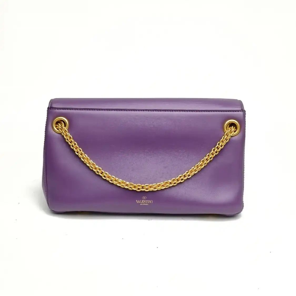 Valentino VALENTINO Vsling purple sheepskin shoulder bag gold hardware Size ONE SIZE - 3 Thumbnail
