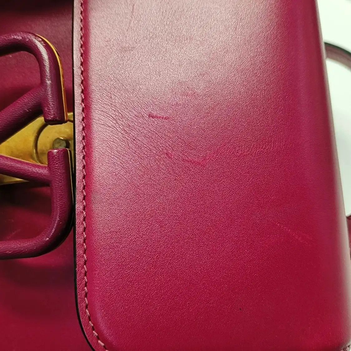Valentino VALENTINO Vsling Small rose redcowhide leather shoulder bag crossbody bag gold h Size ONE SIZE - 9 Thumbnail