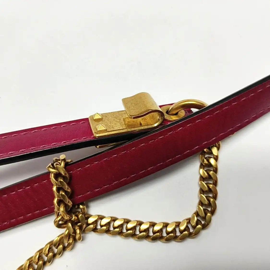 Valentino VALENTINO Vsling Small rose redcowhide leather shoulder bag crossbody bag gold h Size ONE SIZE - 18 Thumbnail