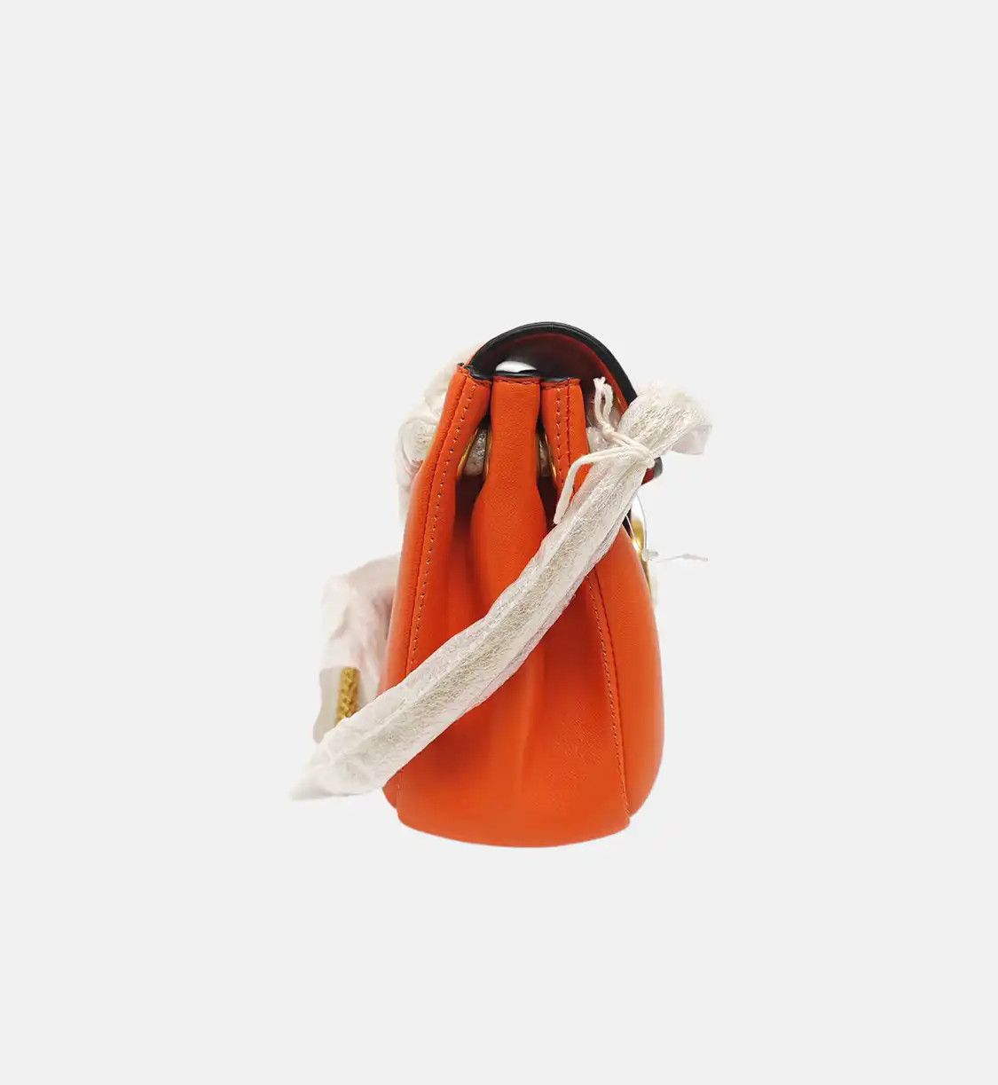 Valentino VALENTINO Vsling orange cowhide leather stud shoulder bag crossbody bag gold har Size ONE SIZE - 4 Thumbnail