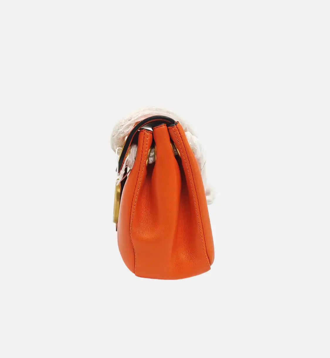 Valentino VALENTINO Vsling orange cowhide leather stud shoulder bag crossbody bag gold har Size ONE SIZE - 3 Thumbnail