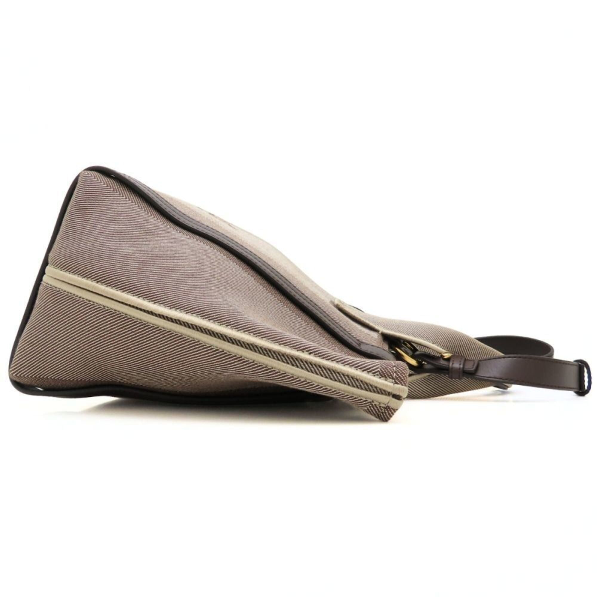 Chloe Chloé Chloe Carry Small Tote Bag CHC25SS911O6524X Canvas x Leather Coal Brown Women's 353376 Size ONE SIZE - 3 Thumbnail