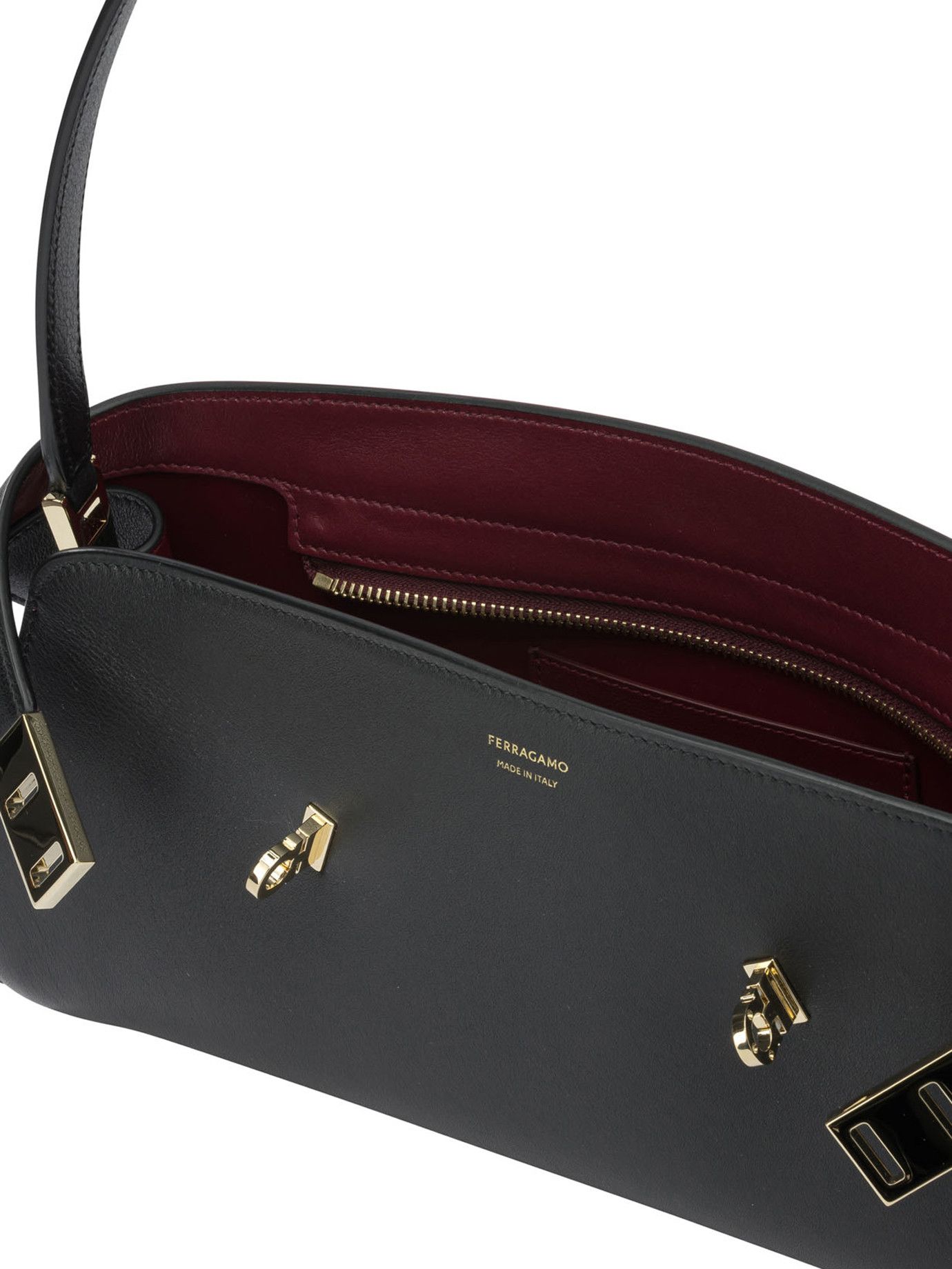 Salvatore Ferragamo Ferragamo Hug East-West Medium Shoulder Bag UNI Women - USA Duties Paid Size ONE SIZE - 5 Thumbnail