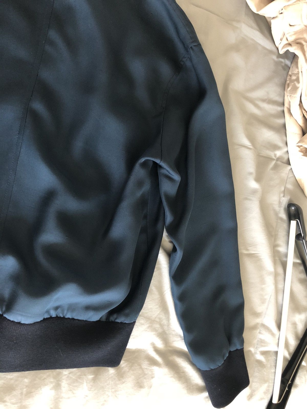 Maison Margiela Maison Margiela Blue Bomber Jacket Size US M / EU 48-50 / 2 - 2 Thumbnail