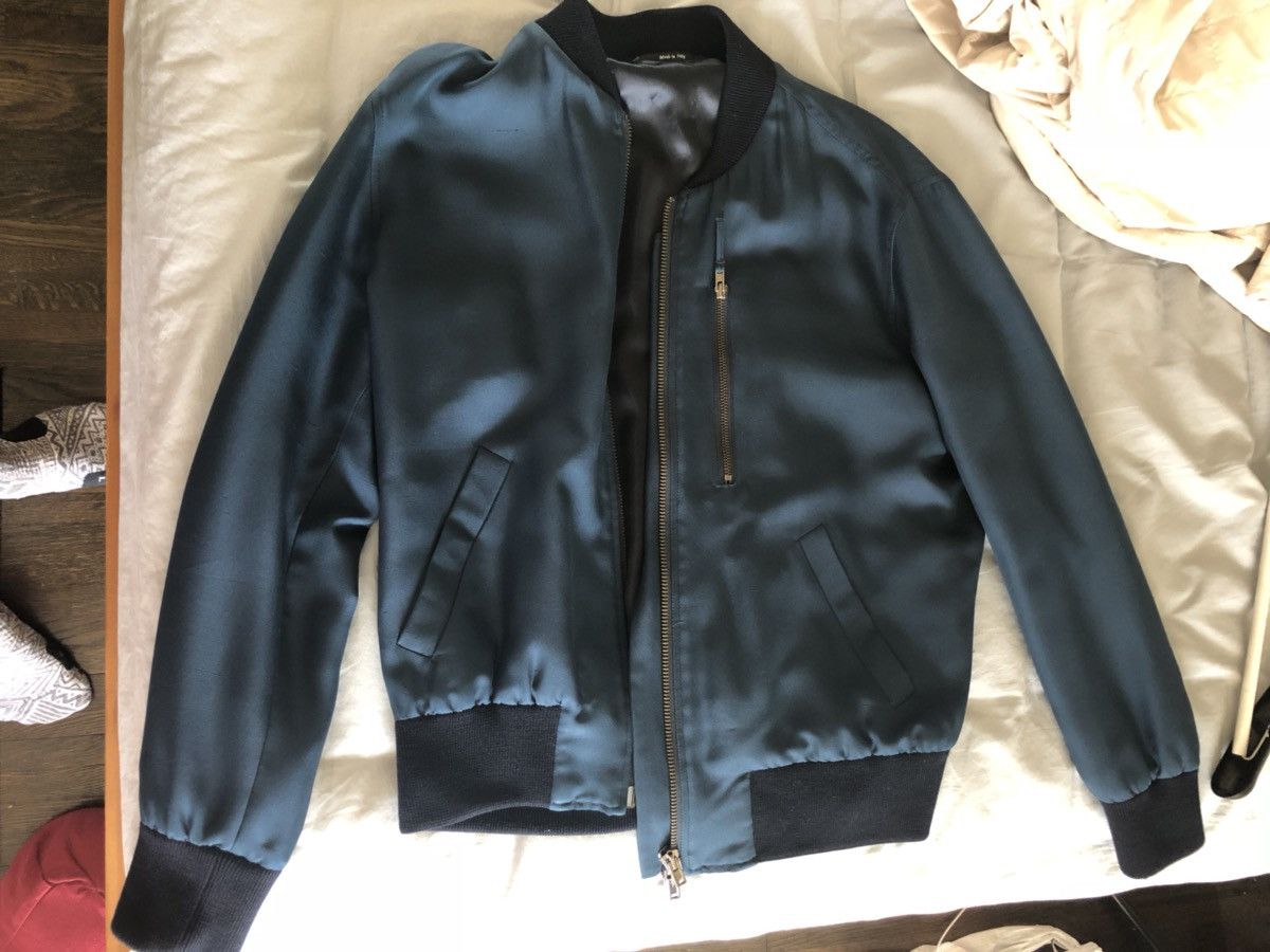 Maison Margiela Maison Margiela Blue Bomber Jacket Size US M / EU 48-50 / 2 - 18 Thumbnail