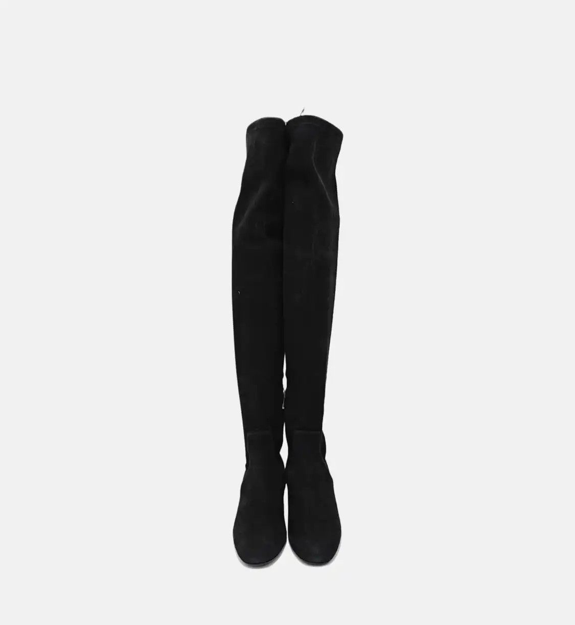 Salvatore Ferragamo Salvatore Ferragamo Spring, Autumn black suede Women's knee-high boots 36 Size US 6 / IT 36 - 3 Thumbnail
