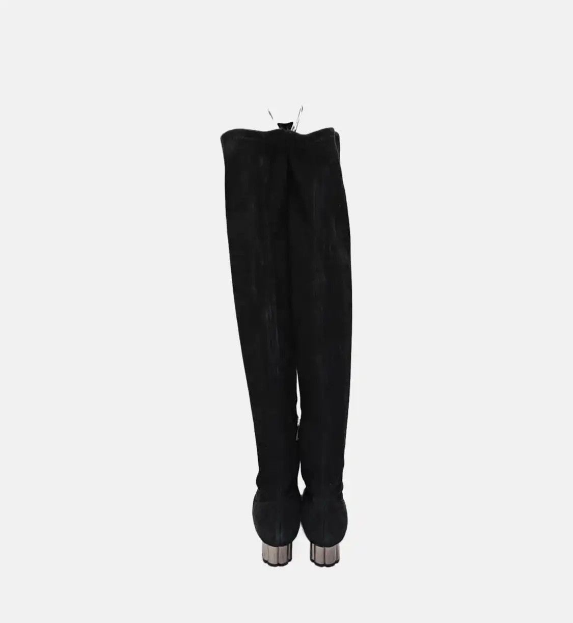 Salvatore Ferragamo Salvatore Ferragamo Spring, Autumn black suede Women's knee-high boots 36 Size US 6 / IT 36 - 4 Thumbnail