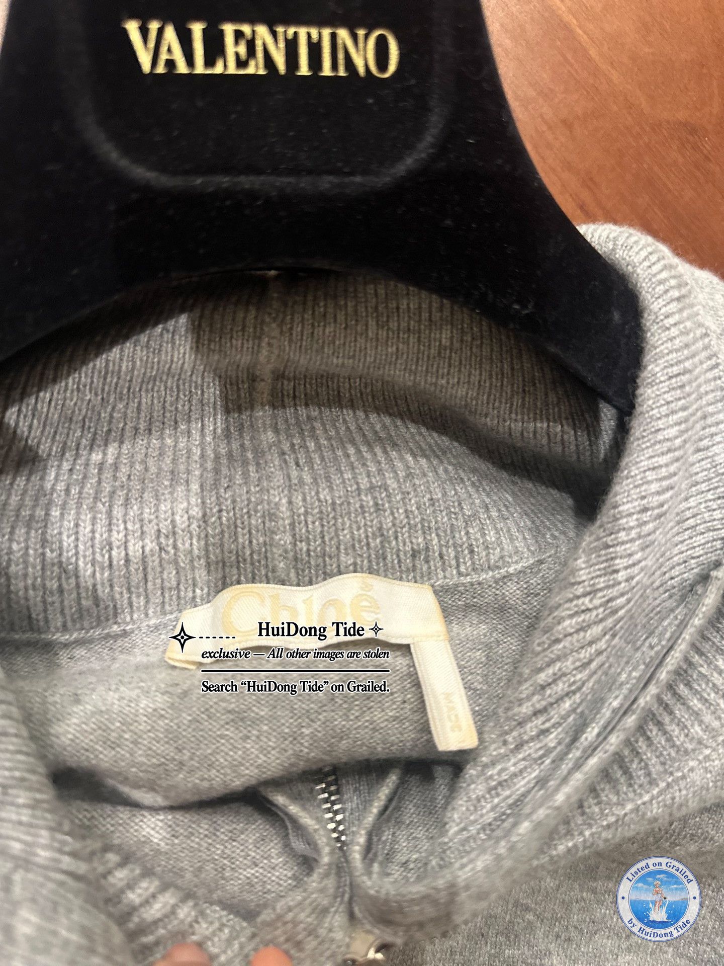 Chloe Chloe Embossed Logo Zip Up Hoodie Size XS Size XS / US 0-2 / IT 36-38 - 6 Thumbnail