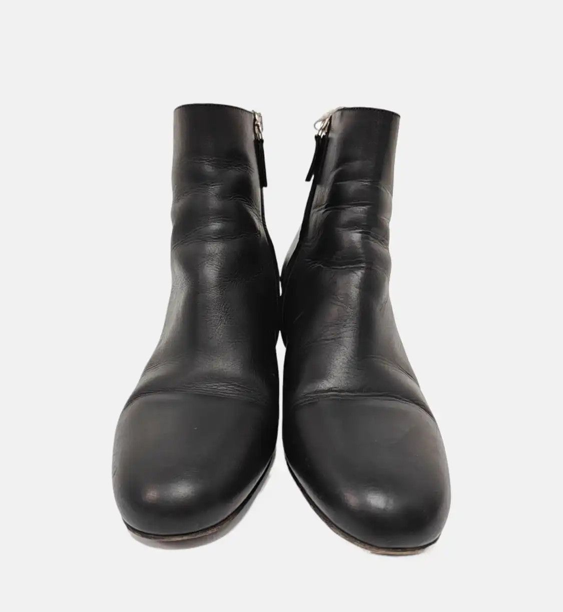 Salvatore Ferragamo Salvatore Ferragamo Spring/Autumn black leather Women's ankle boots 36.5 Size US 6.5 / IT 36.5 - 3 Thumbnail