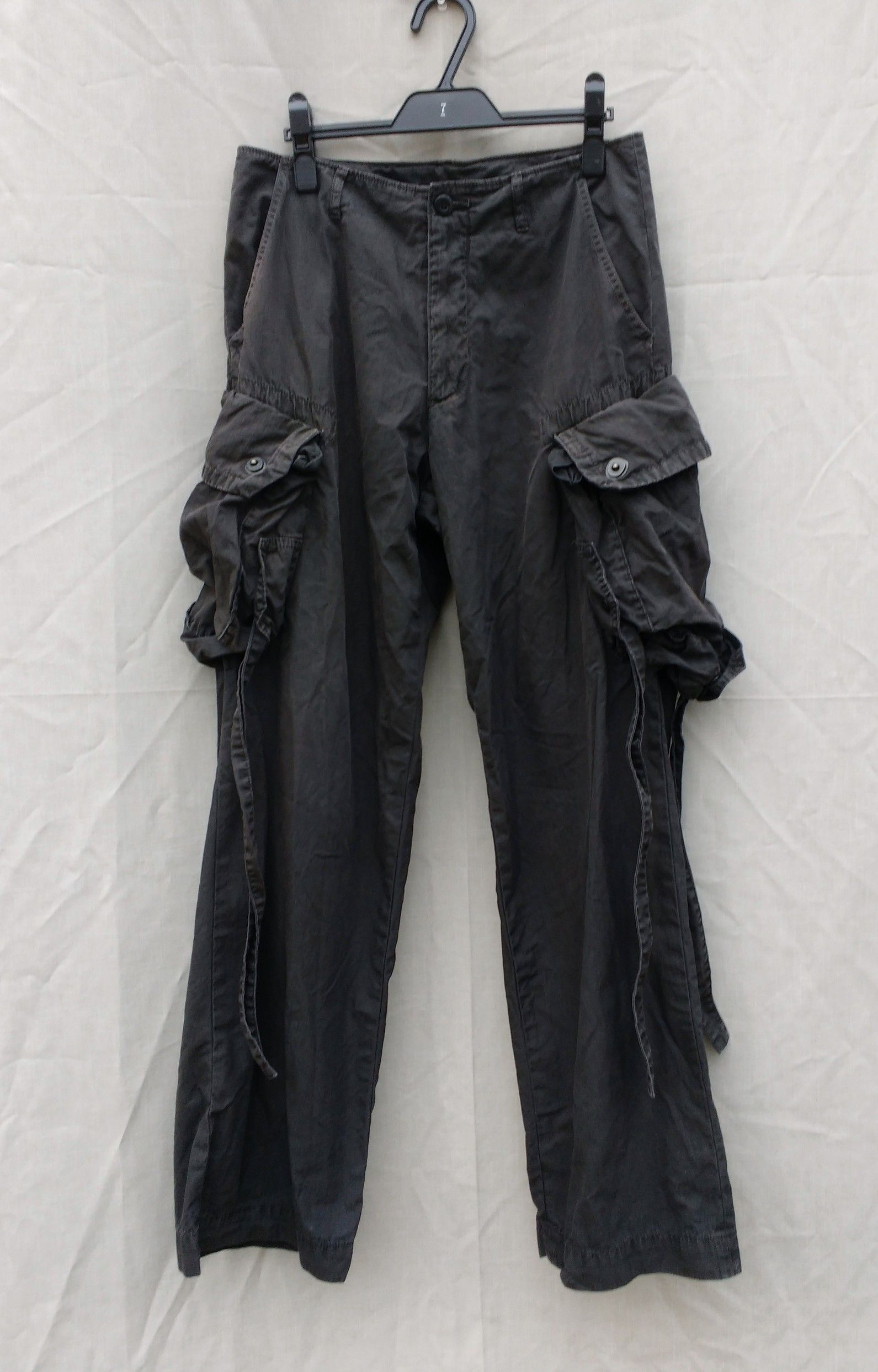 Julius Gray Cotton/Nylon Gas Mask Cargo Pants Size US 31 - 1 Thumbnail