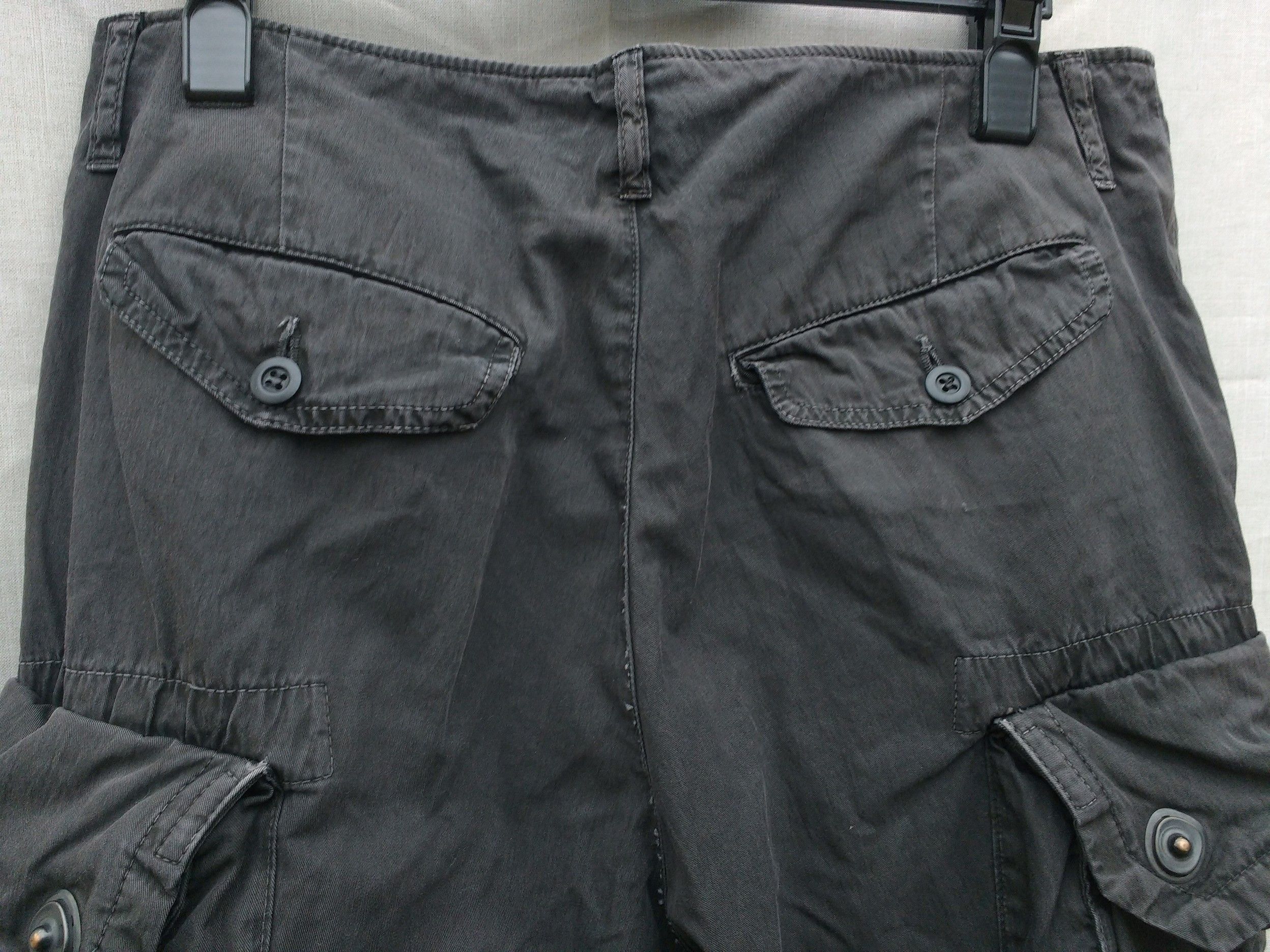 Julius Gray Cotton/Nylon Gas Mask Cargo Pants Size US 31 - 4 Thumbnail