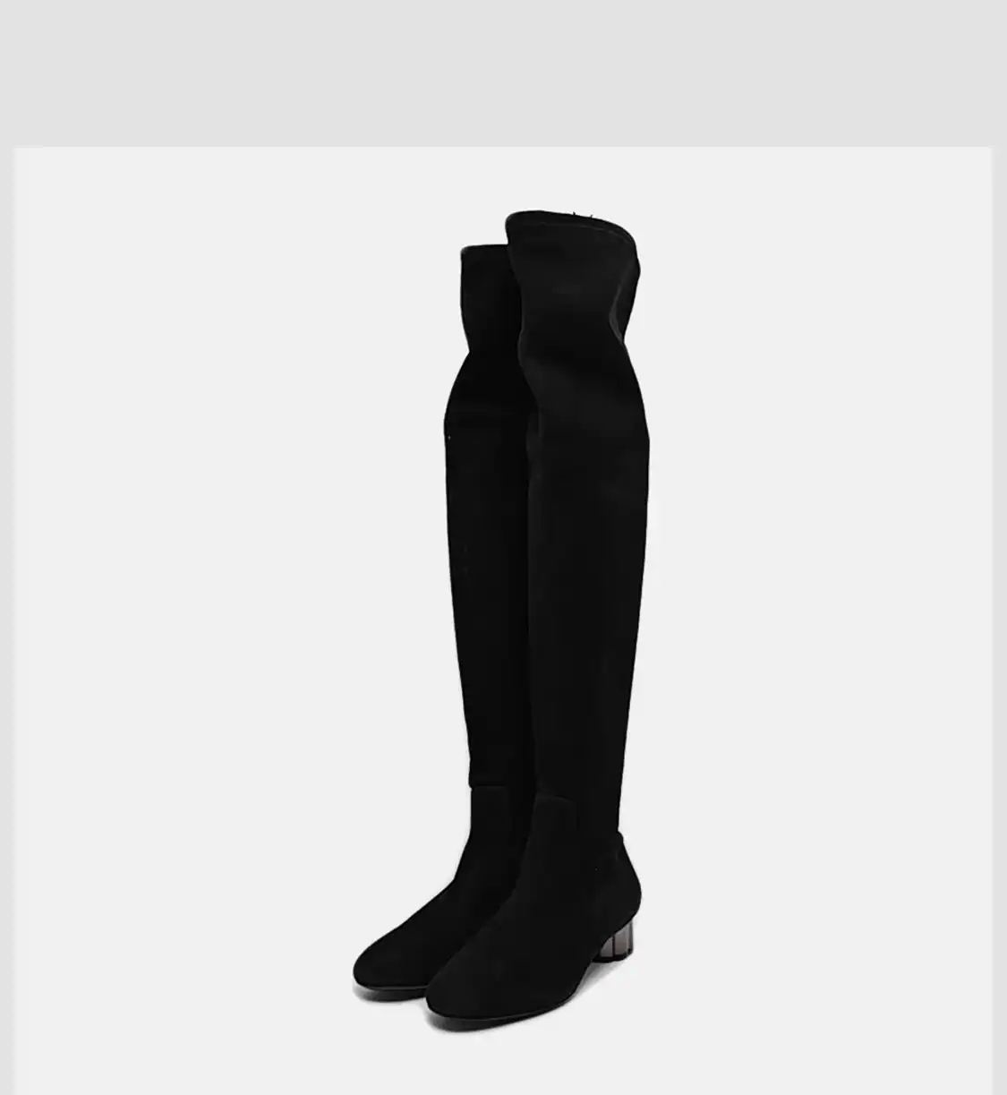 Salvatore Ferragamo Salvatore Ferragamo Spring/Autumn black suede Women's knee-high boots 36.5 Size US 6.5 / IT 36.5 - 2 Thumbnail