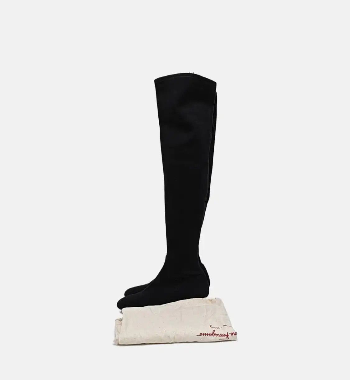 Salvatore Ferragamo Salvatore Ferragamo Spring/Autumn black suede Women's knee-high boots 36.5 Size US 6.5 / IT 36.5 - 6 Thumbnail
