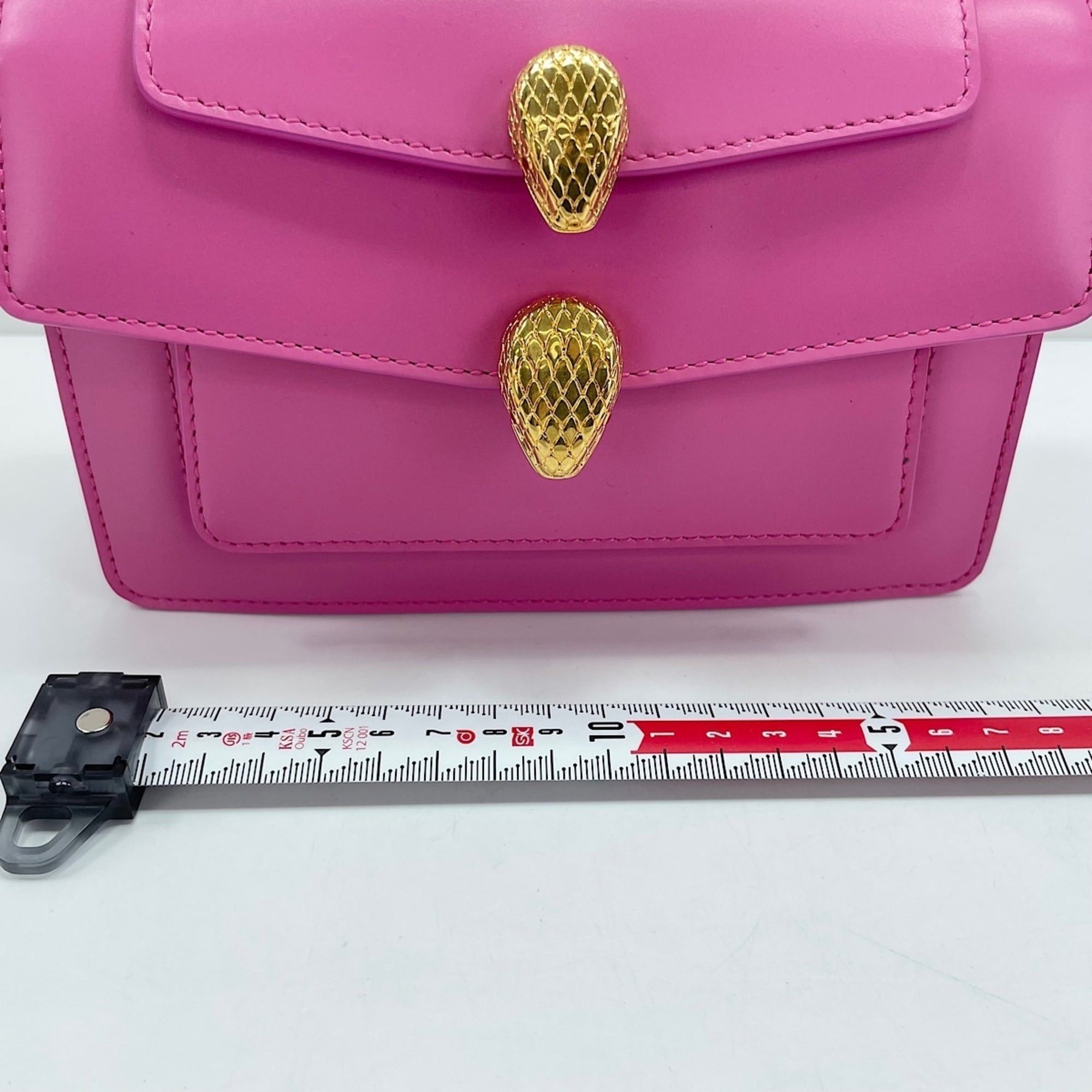 Bvlgari Bvlgari Bulgari x Alexander Wang Serpenti Snakehead 2-Way Handbag, Leather, Pink Size ONE SIZE - 4 Thumbnail