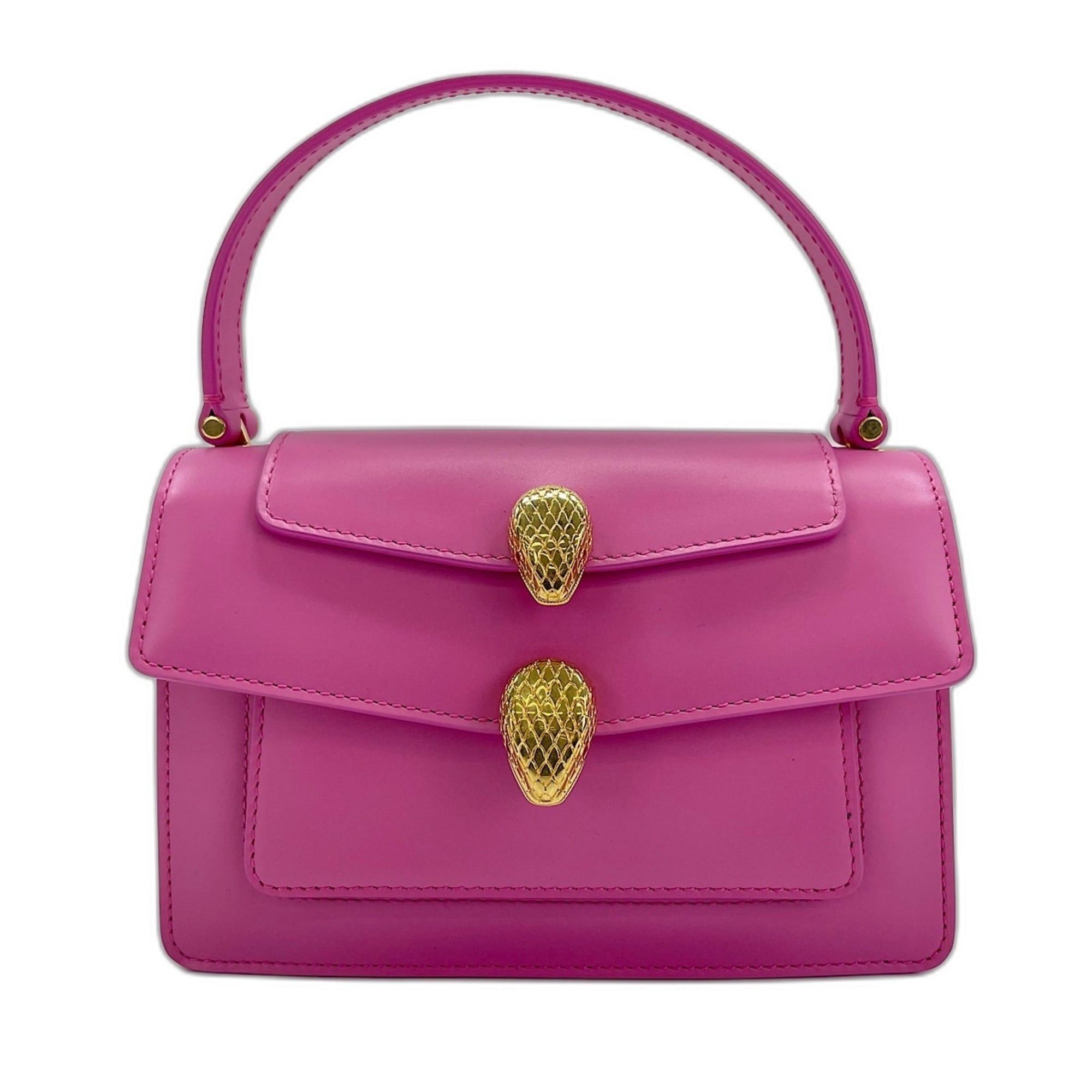 Bvlgari Bvlgari Bulgari x Alexander Wang Serpenti Snakehead 2-Way Handbag, Leather, Pink Size ONE SIZE - 2 Thumbnail
