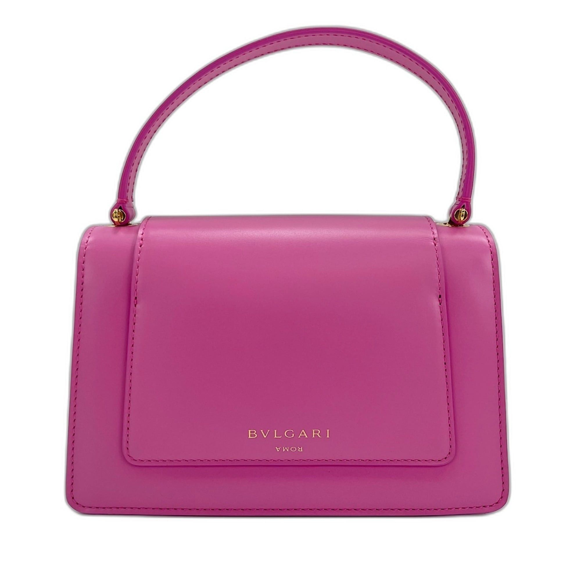 Bvlgari Bvlgari Bulgari x Alexander Wang Serpenti Snakehead 2-Way Handbag, Leather, Pink Size ONE SIZE - 3 Thumbnail