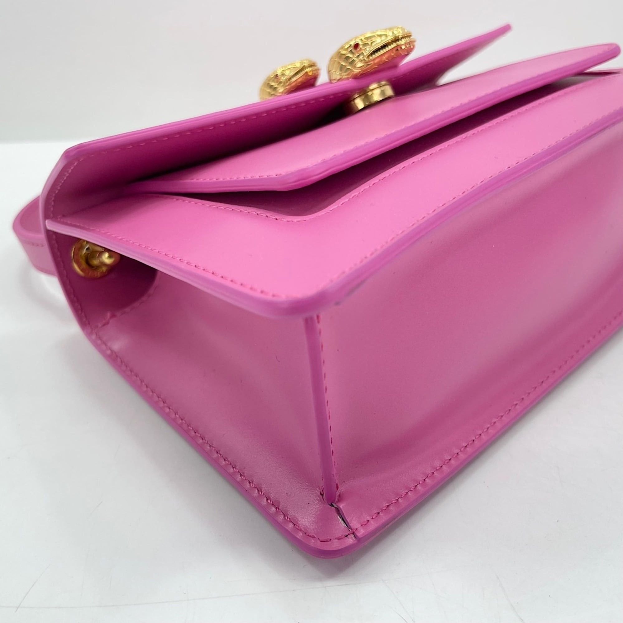 Bvlgari Bvlgari Bulgari x Alexander Wang Serpenti Snakehead 2-Way Handbag, Leather, Pink Size ONE SIZE - 8 Thumbnail