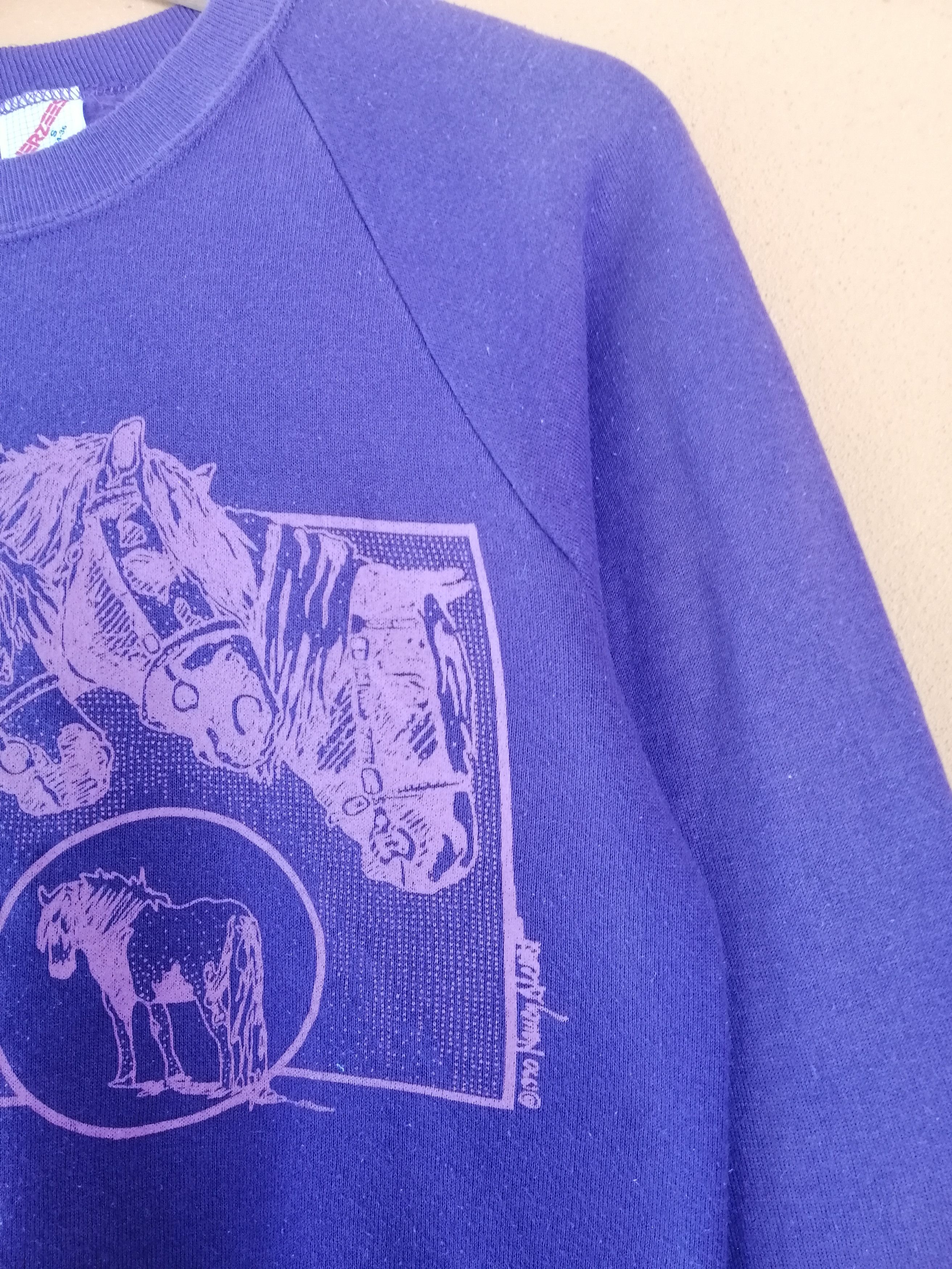 Jerzees Vintage 90s Horse Sweatshirt Size US S / EU 44-46 / 1 - 4 Thumbnail